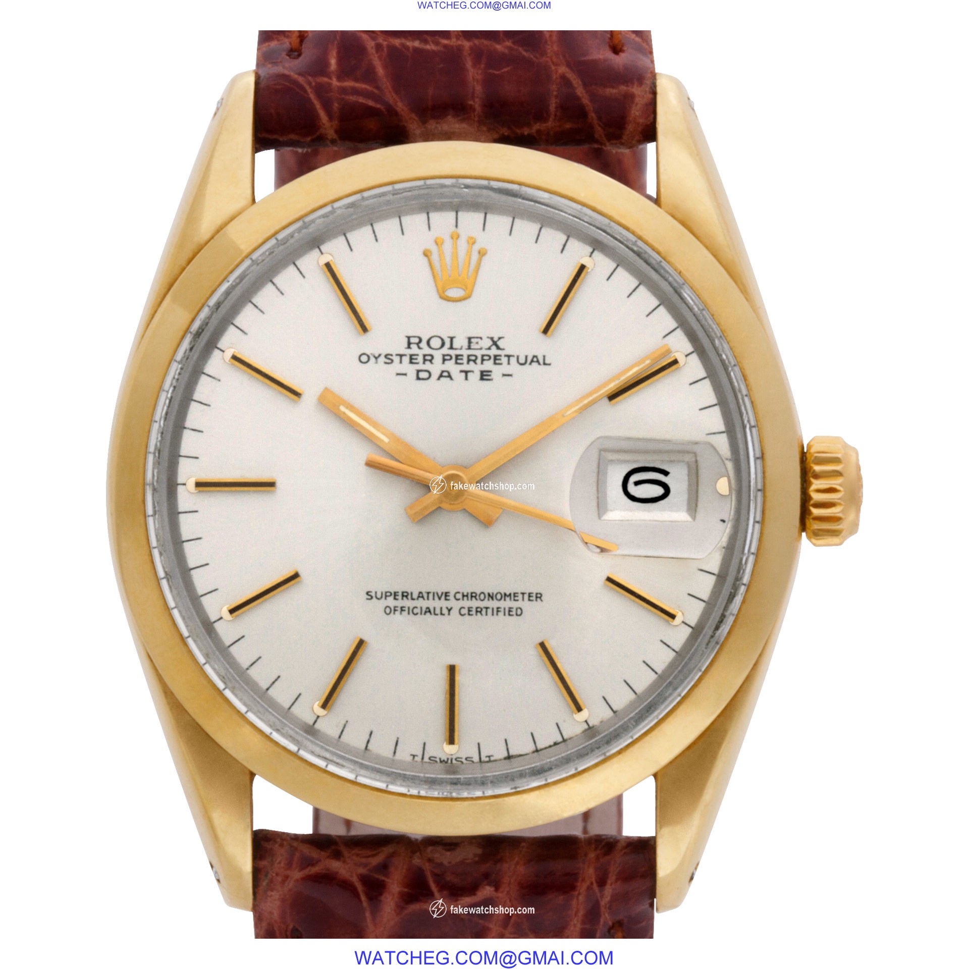 Rolex 1550 Date Automatic Unisex gold capped & stainless steel