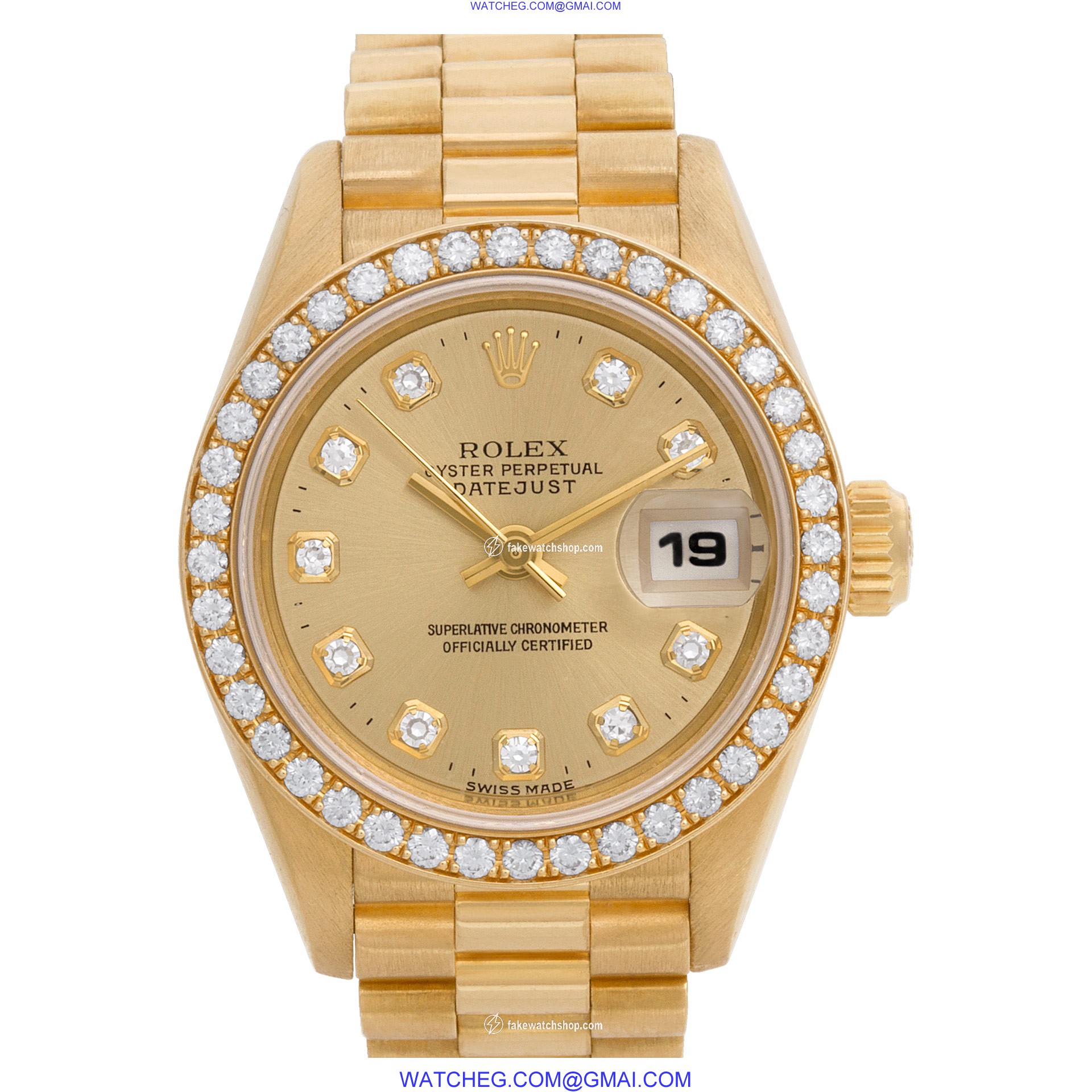 Rolex 69178 Datejust Automatic Female 18k yellow gold