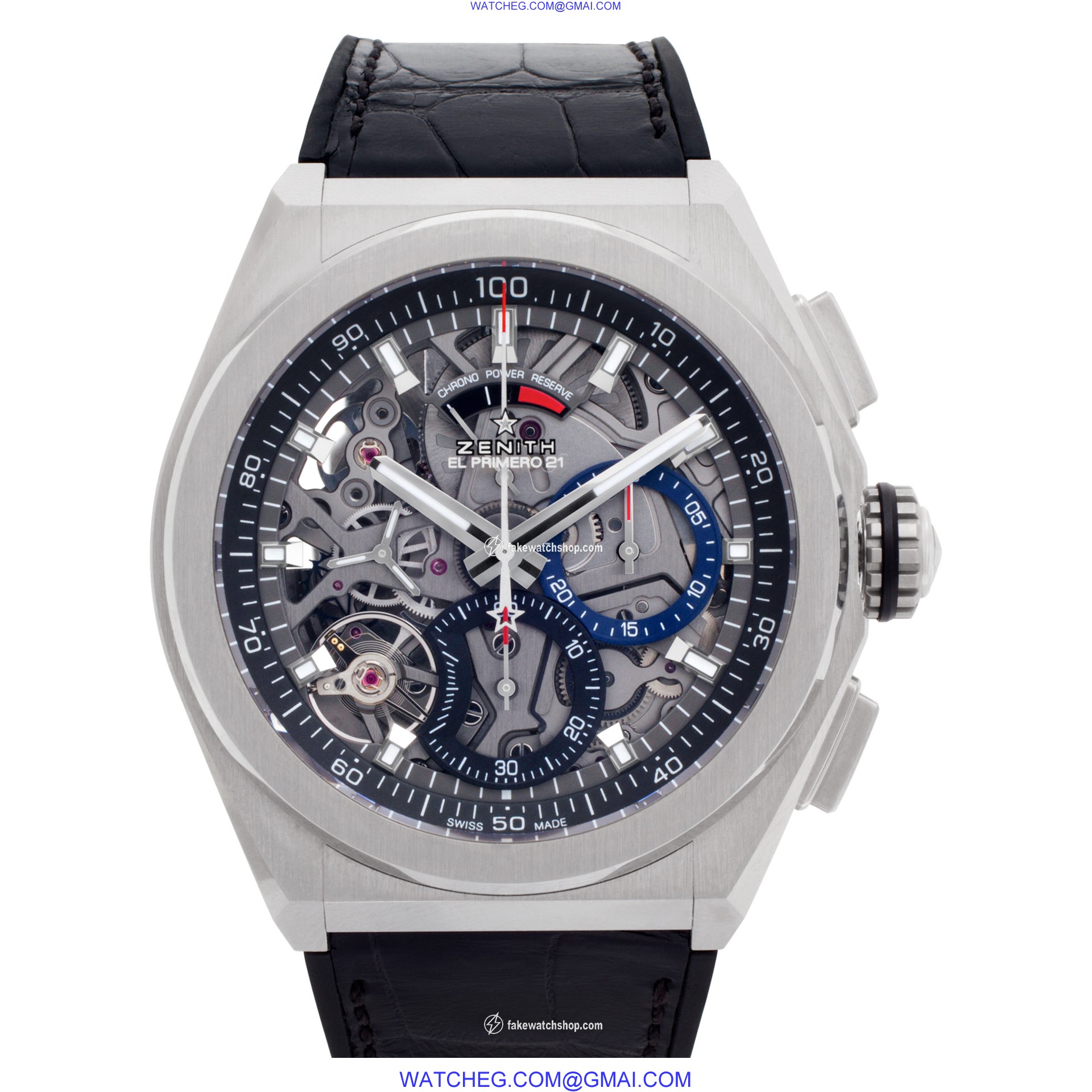 Zenith 95.9000.9004/78.R582 El Primero Automatic Male Titanium
