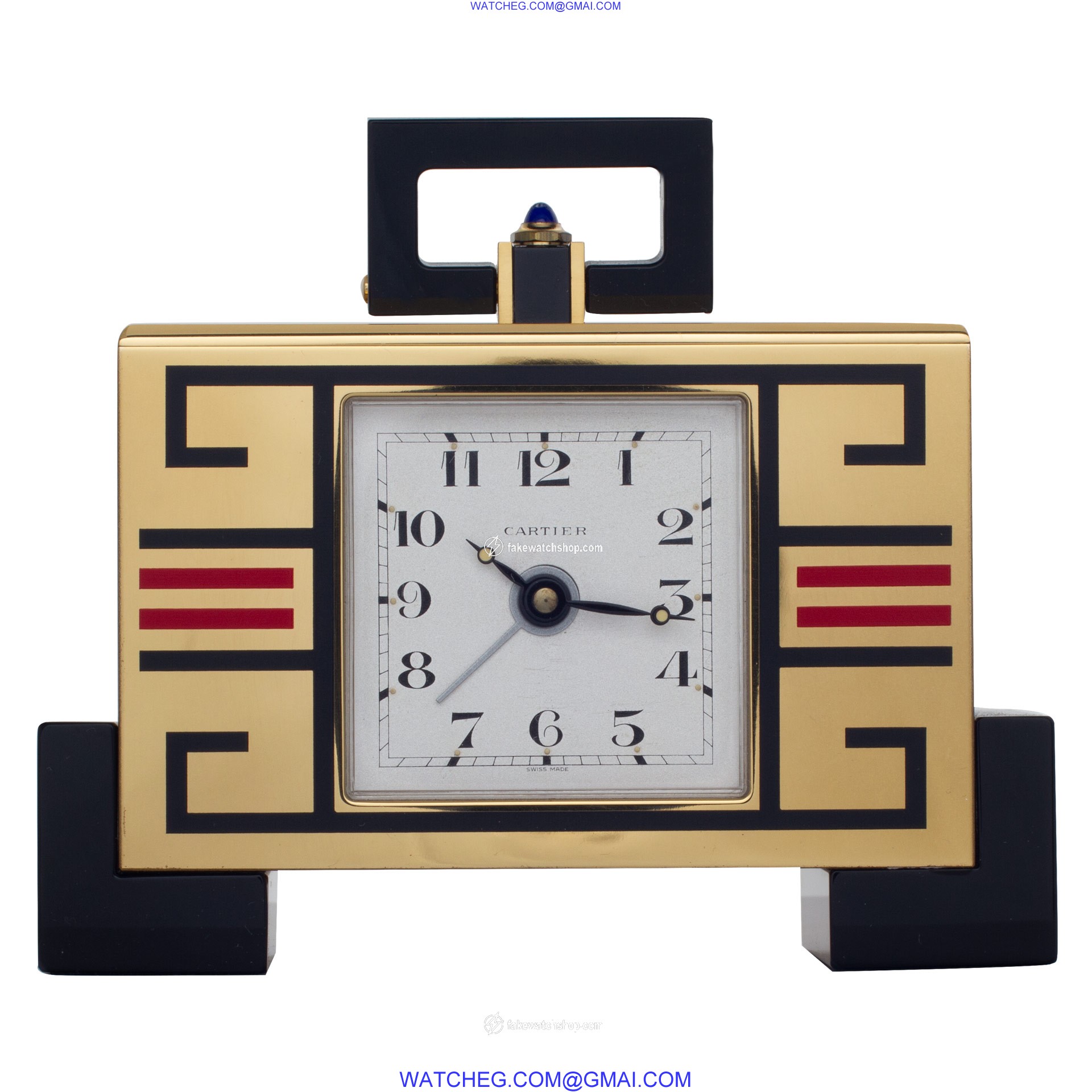 Cartier 123 Clock Quartz Unisex Brass