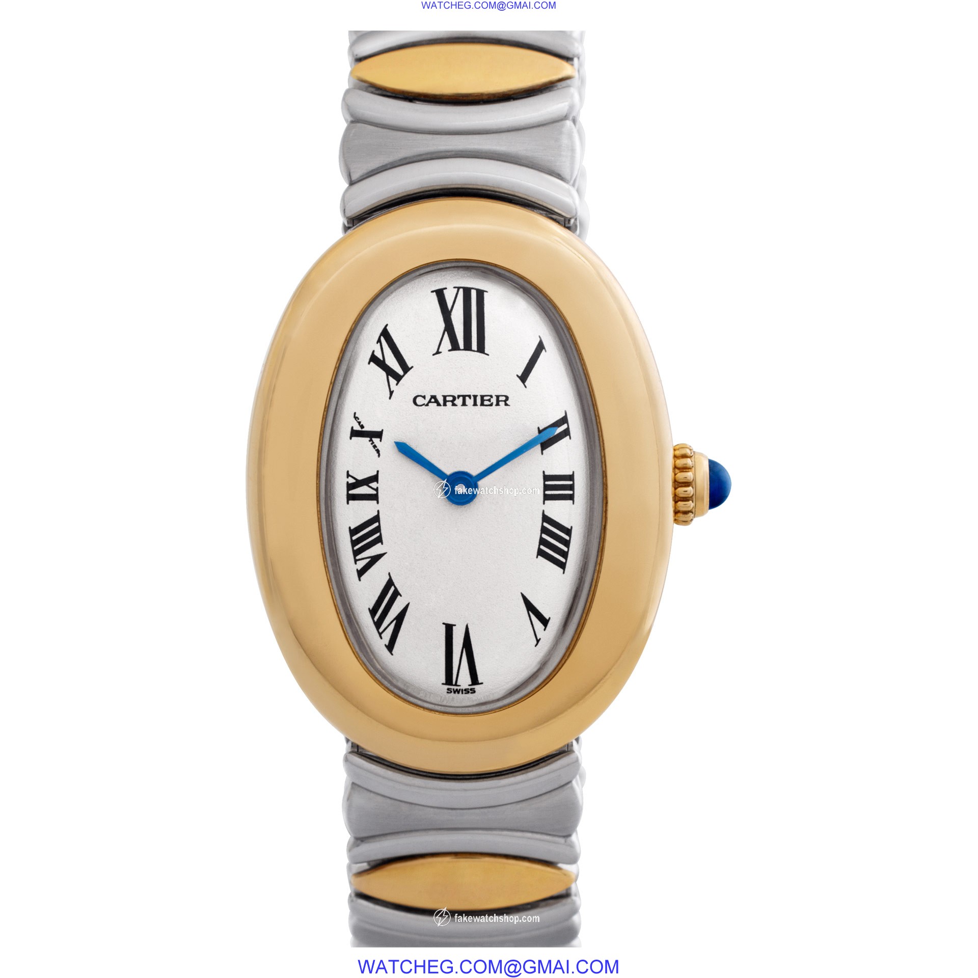 Cartier W15045D8 Baignoire Quartz Female 18k yellow gold