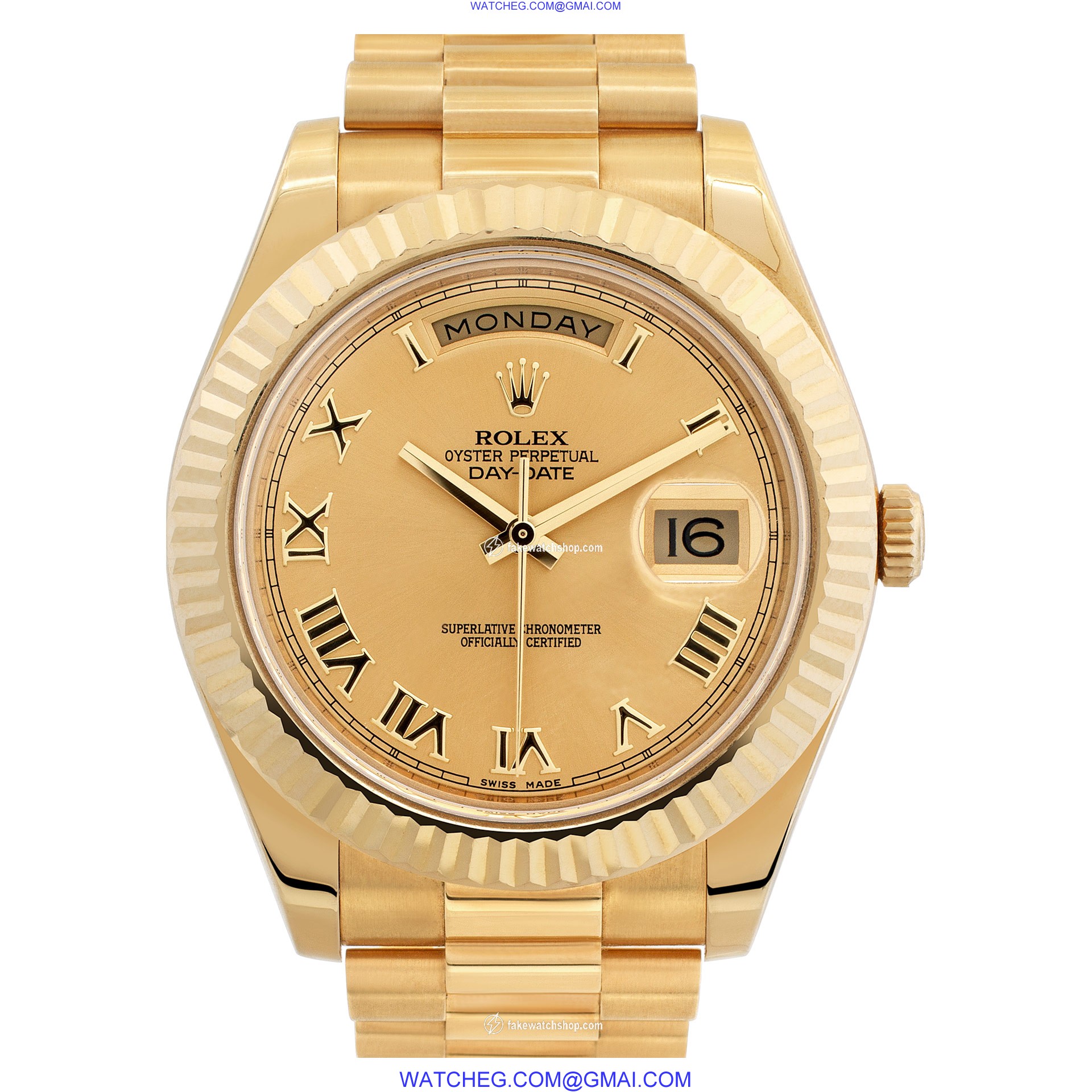 Rolex 218238 Day-Date II Automatic Male 18k yellow gold