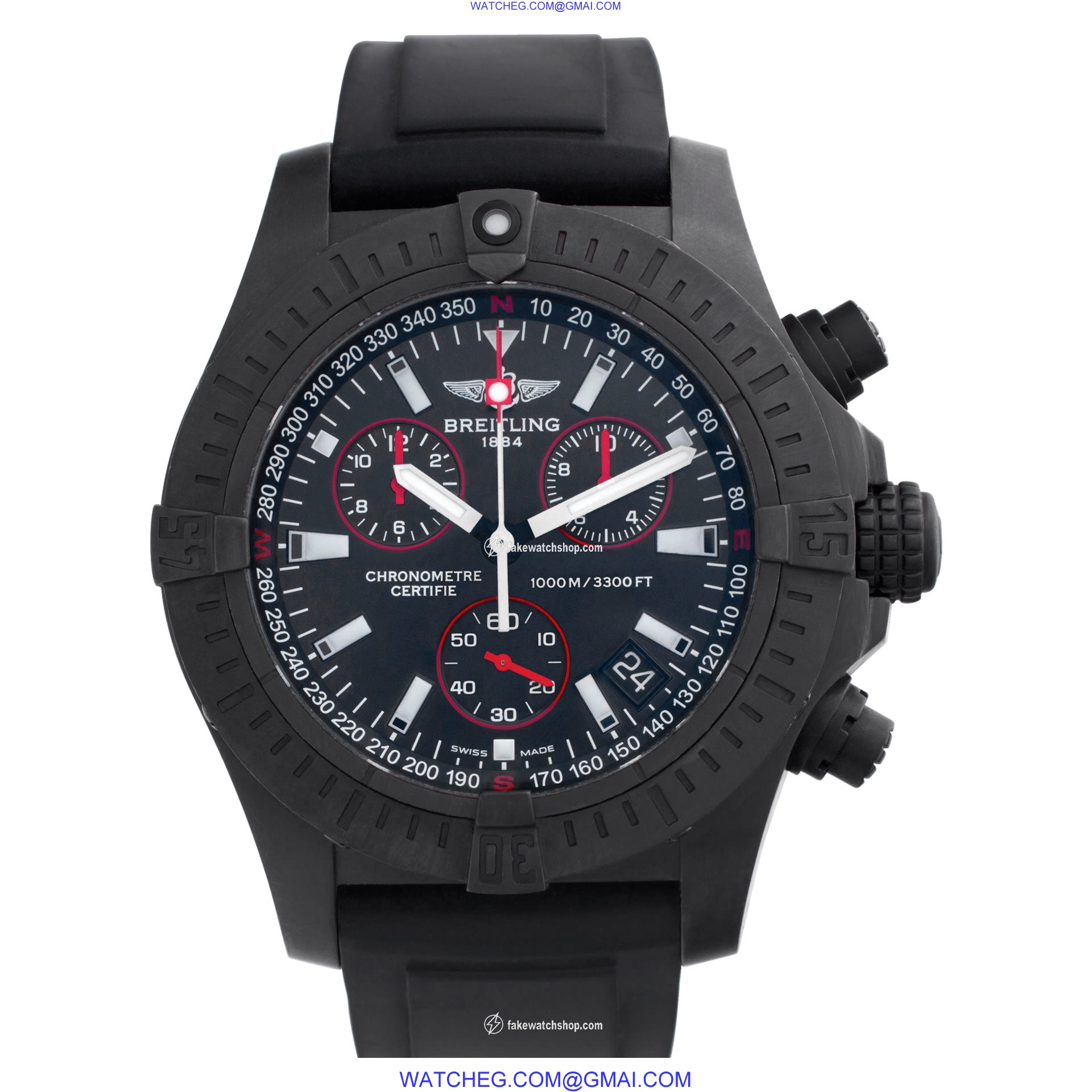 Breitling M73390 Super Avenger Quartz Male PVD steel
