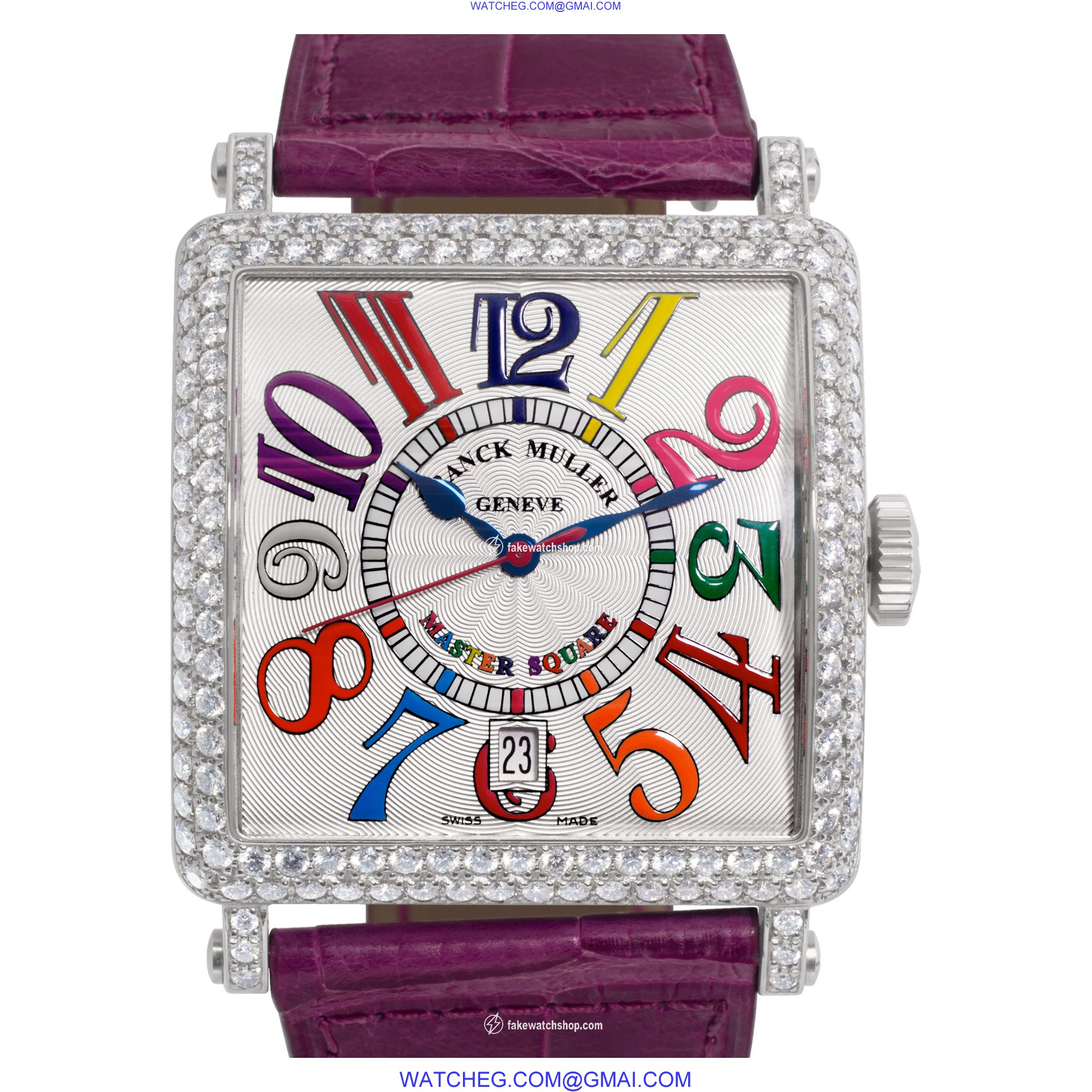 Franck Muller 6000 H SC DT COLDRM V D Color Dreams Automatic Female 18k White Gold