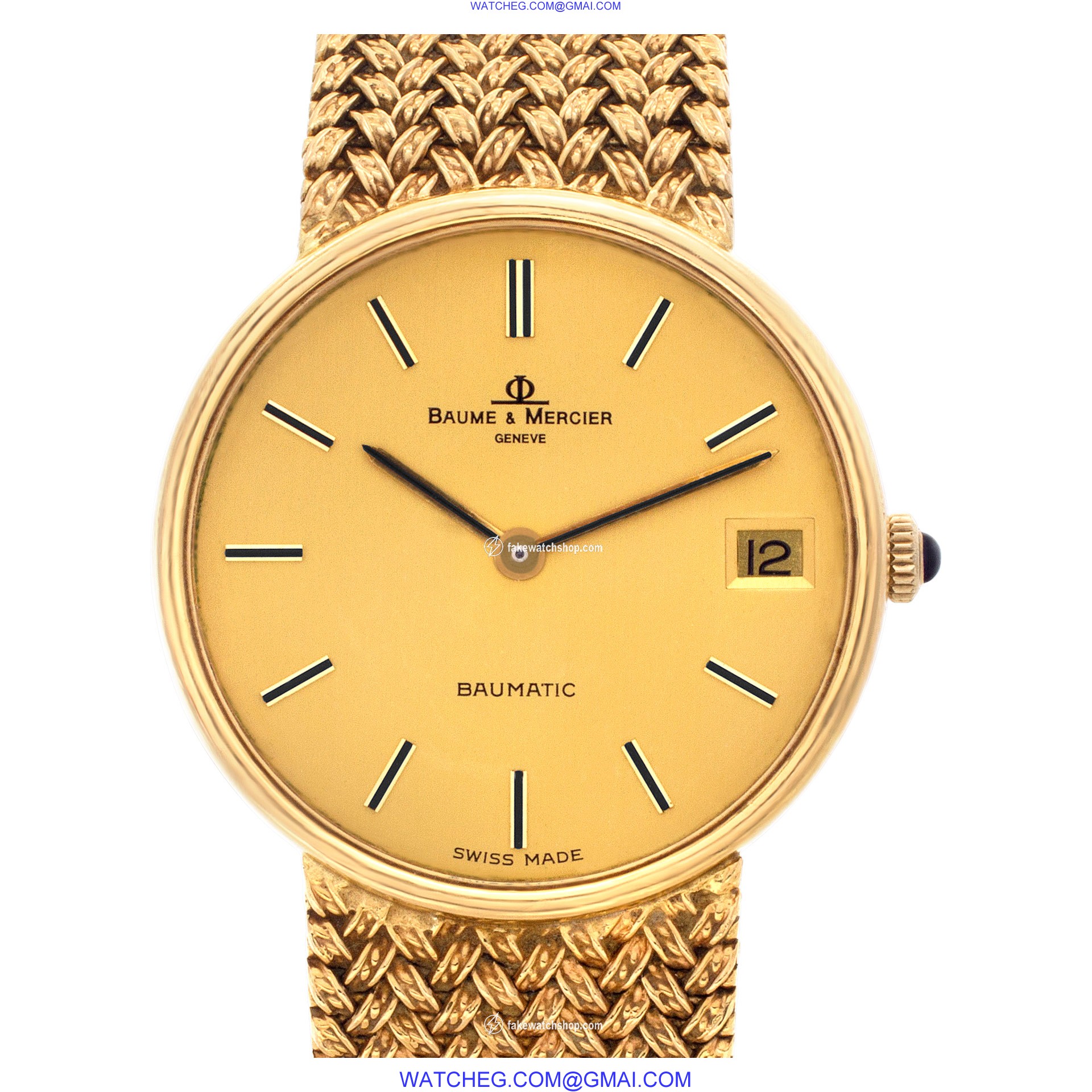 Baume & Mercier 35105 Baumatic Manual Unisex 18k Yellow Gold