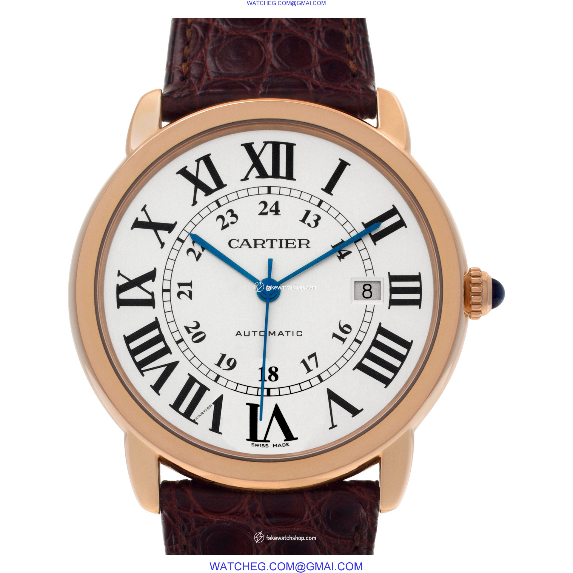 Cartier W6701009 Ronde Solo Automatic Unisex 18k Pink Gold & Stainless Steel
