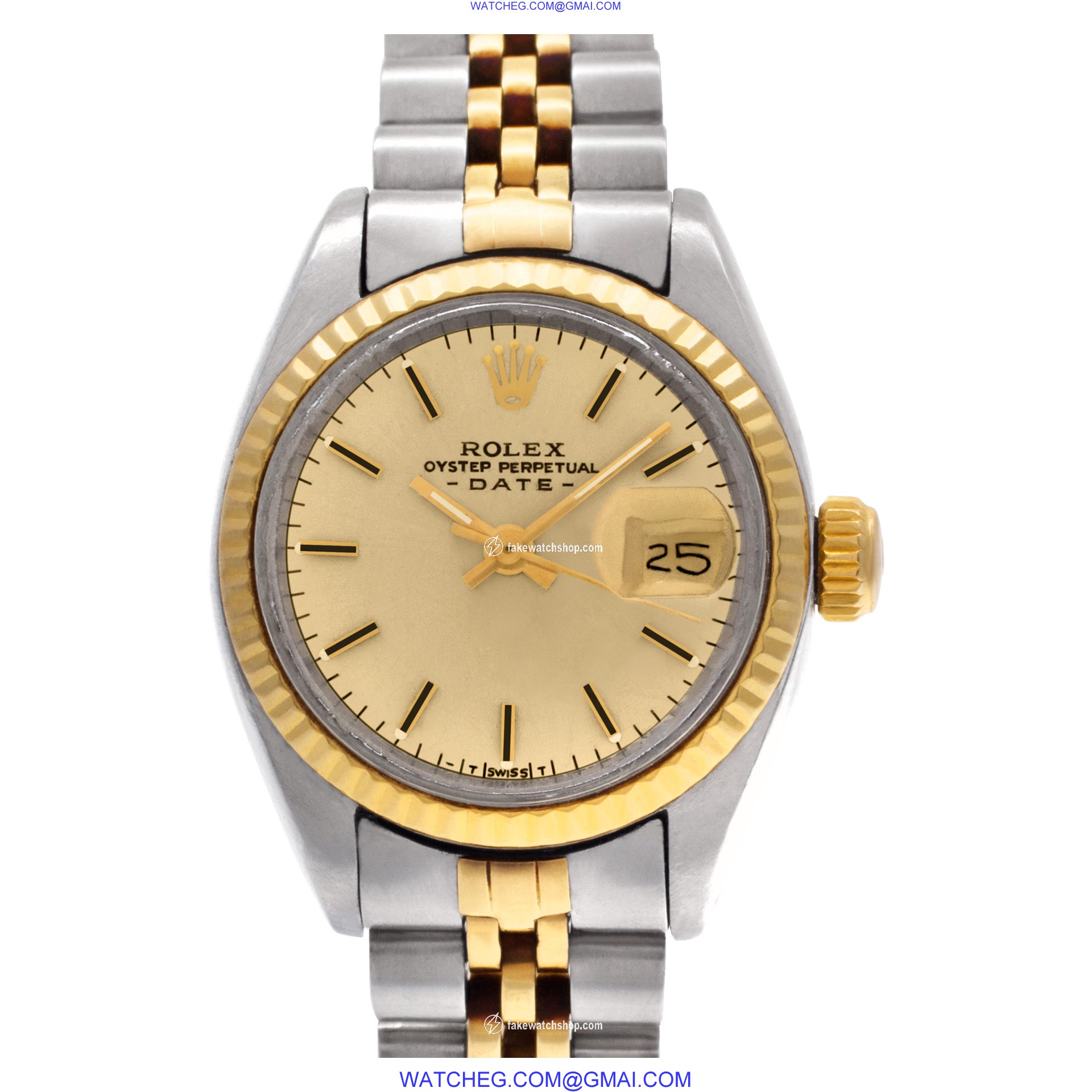 Rolex 6917 Date Automatic Female 14k gold & Stainless Steel
