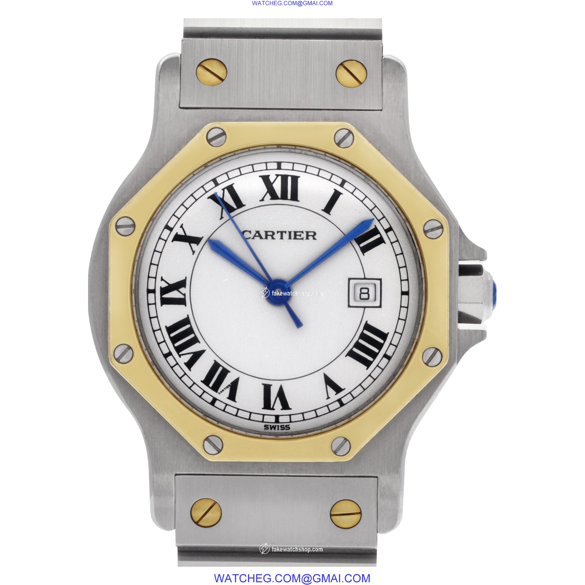 Cartier 2966 Santos Automatic Female 18k gold & Stainless Steel