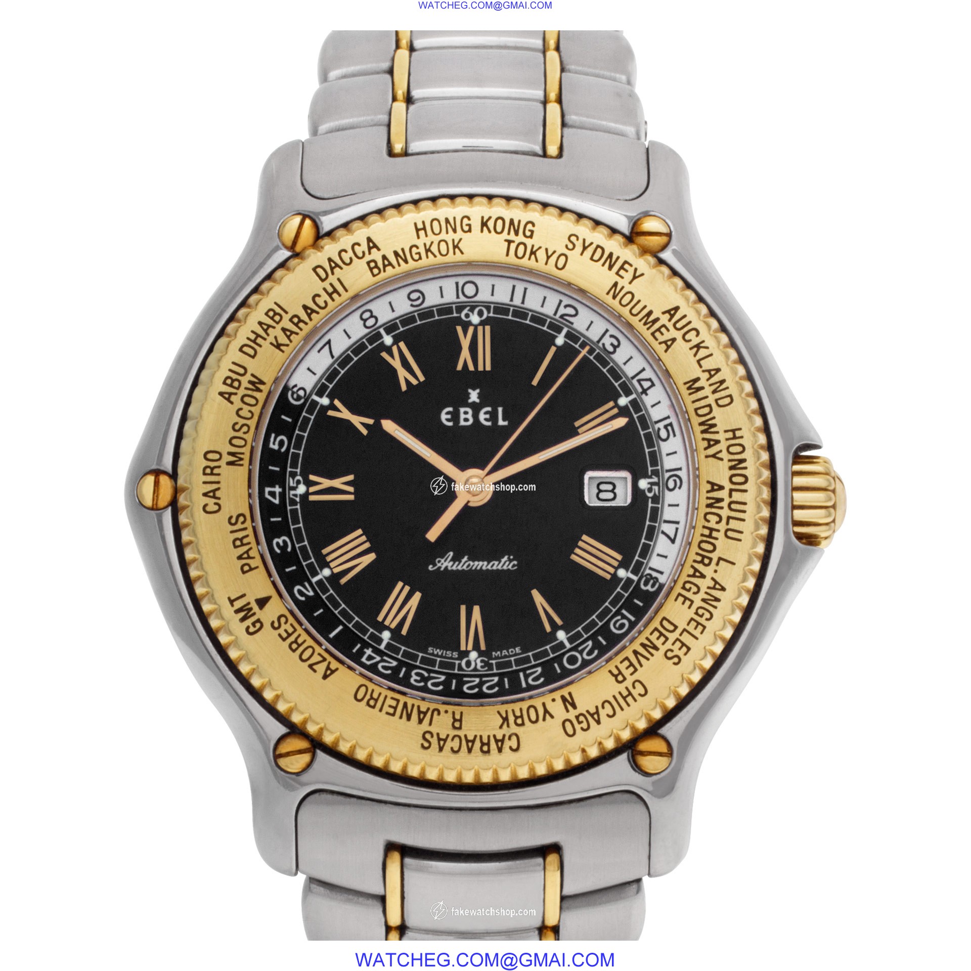 Ebel 1124913 Voyager Automatic Female 18k gold & Stainless Steel