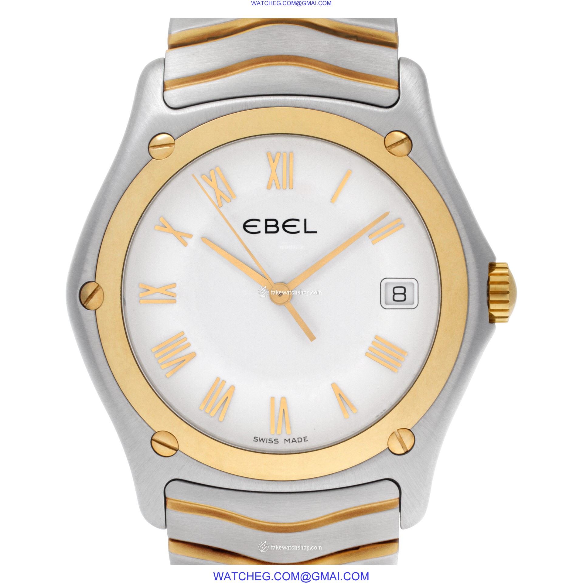 Ebel 1187f41 Sportwave Quartz Male 18k gold & Stainless Steel