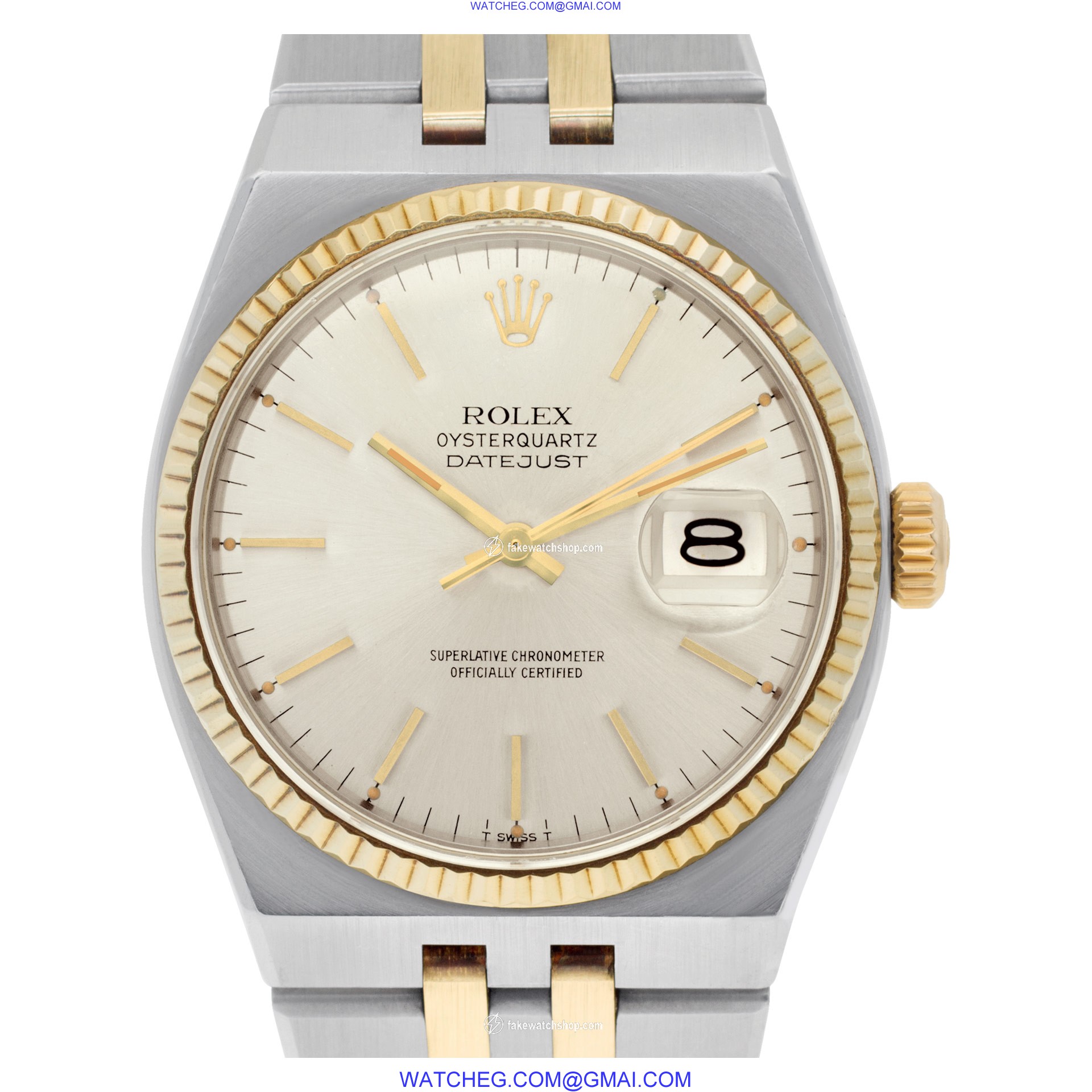 Rolex 17013 Oyster Quartz Quartz Unisex 14k gold & Stainless Steel