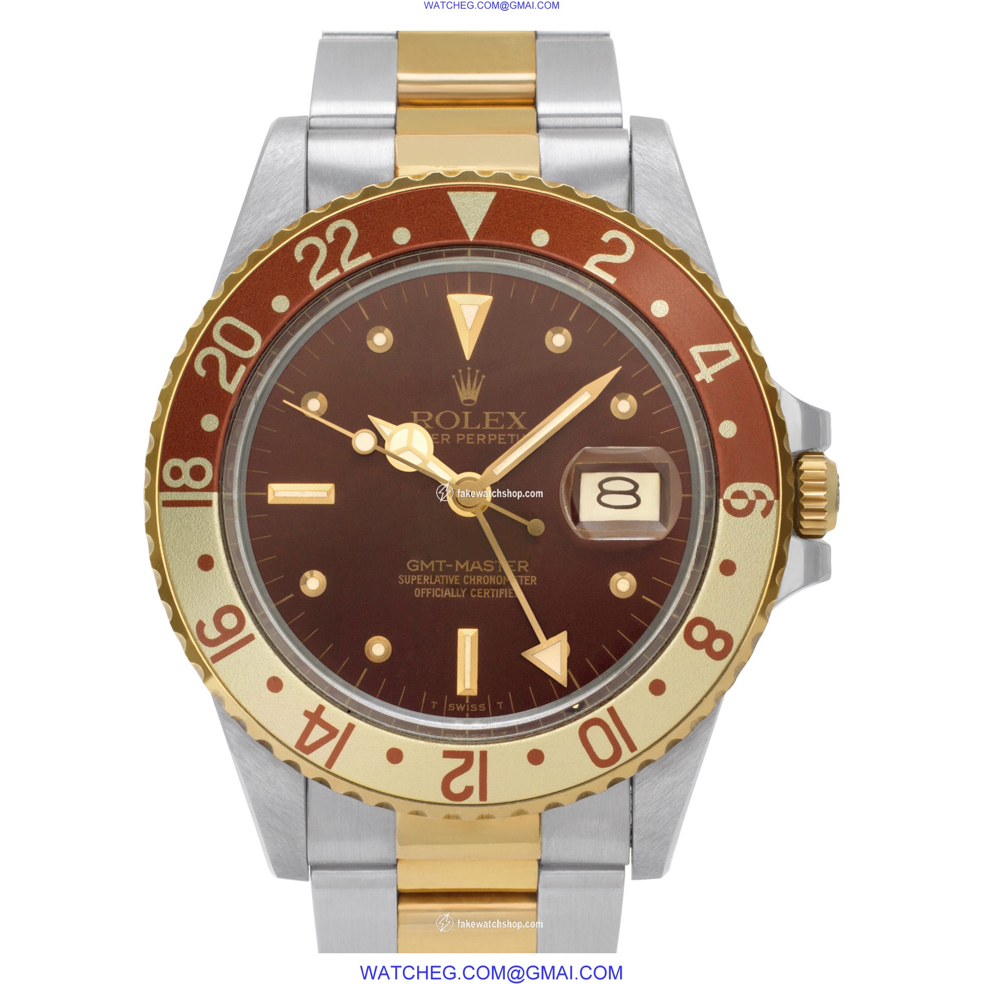 Rolex 16753 GMT-Master Automatic Male 18k gold & Stainless Steel