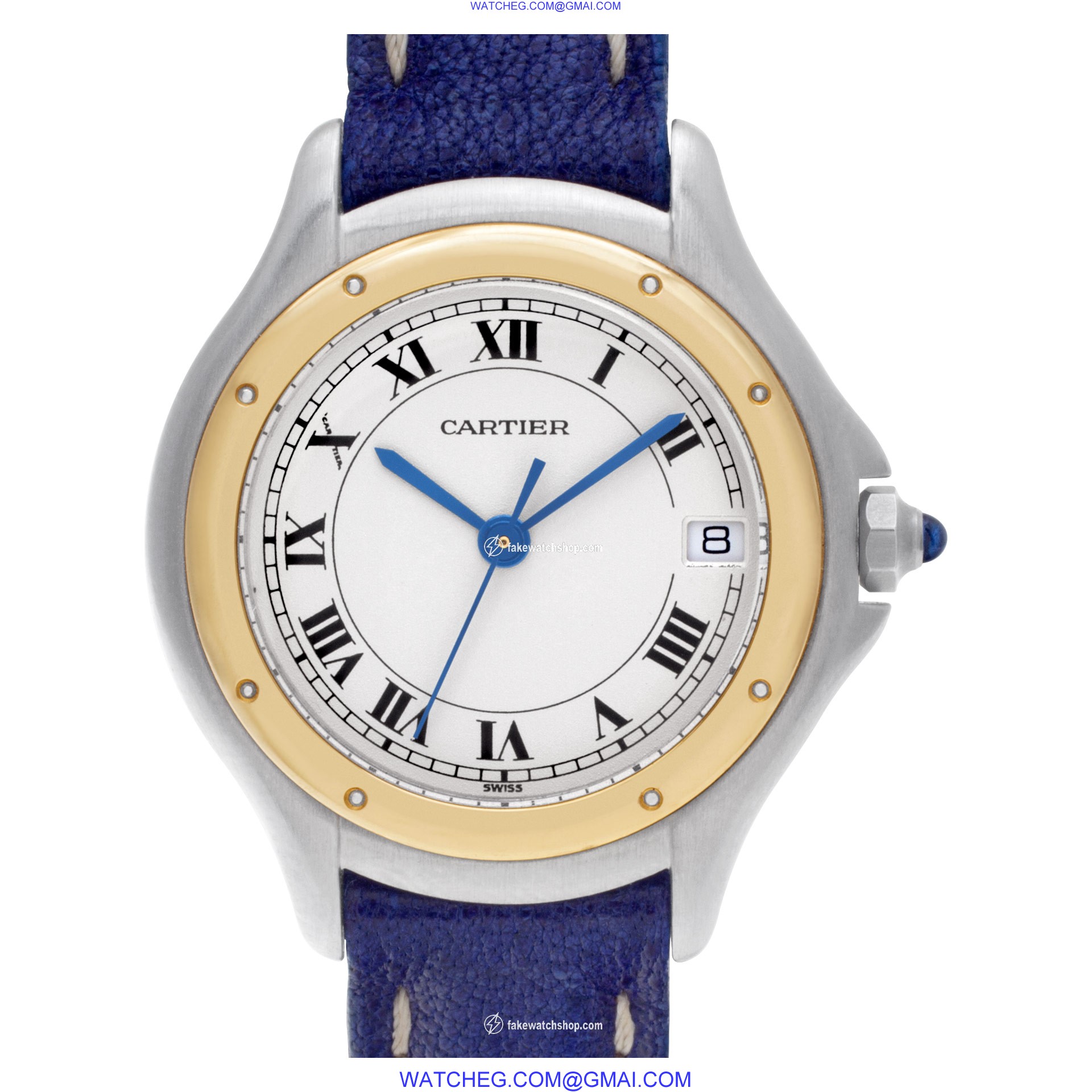 Cartier 187908C Cougar Quartz Unisex 18k gold & Stainless Steel
