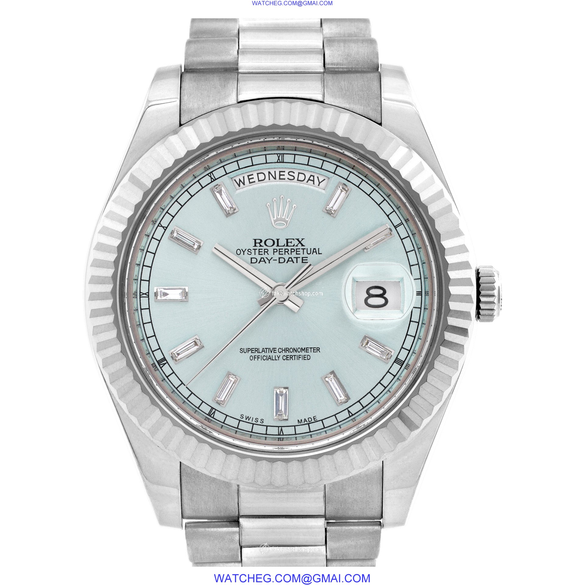 Rolex 218239 Day-Date II Automatic Male 18k White Gold