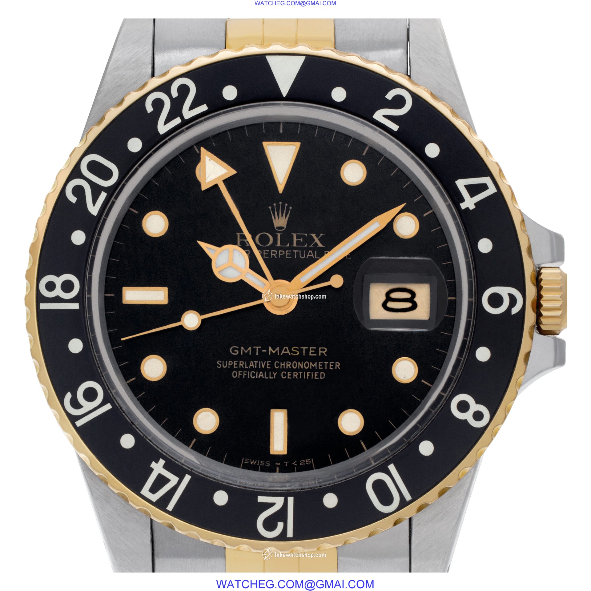 Rolex 16753 GMT-Master Automatic Male 18k gold & Stainless Steel