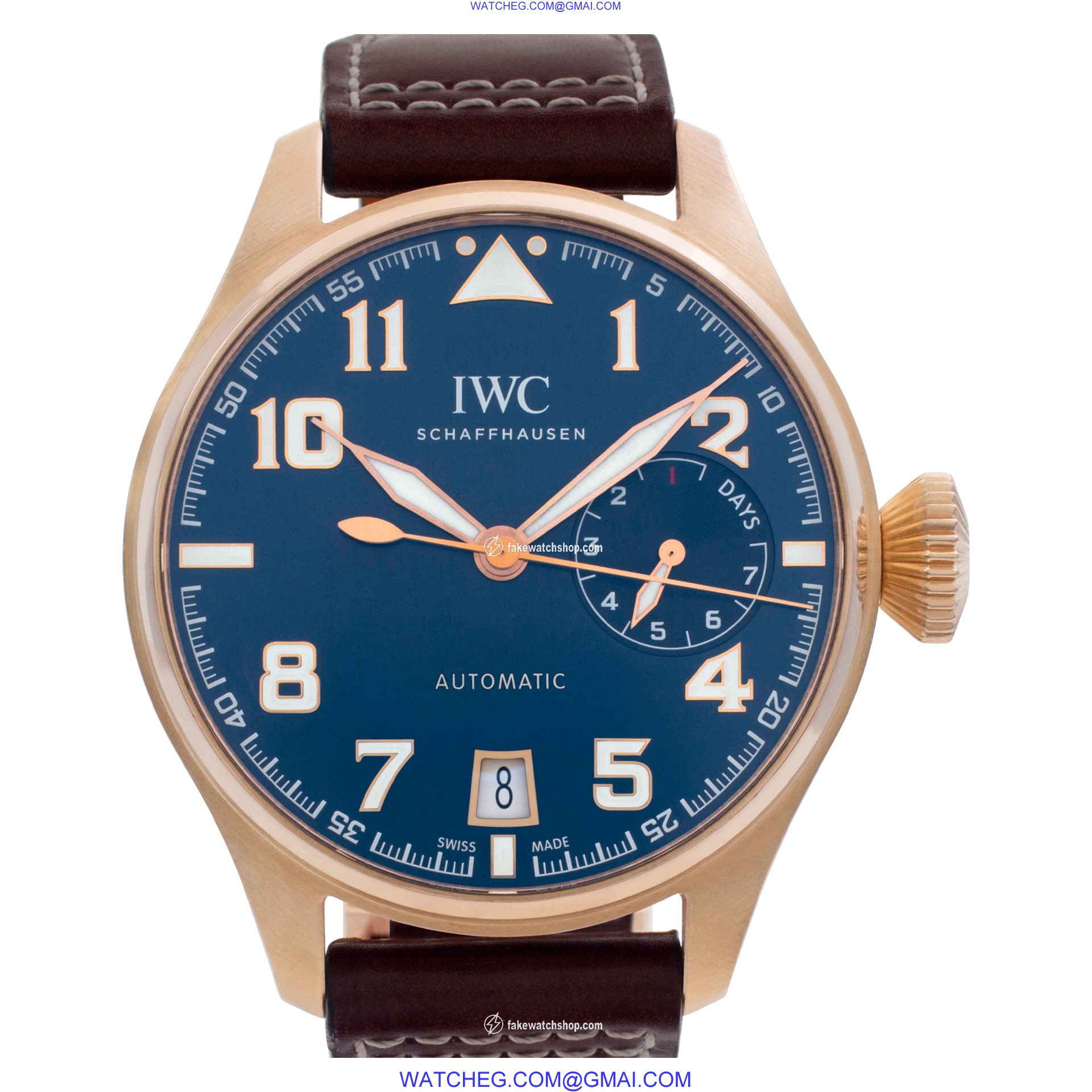 IWC IW500909 Big Pilot Saint Exupery Automatic Male 18k rose gold