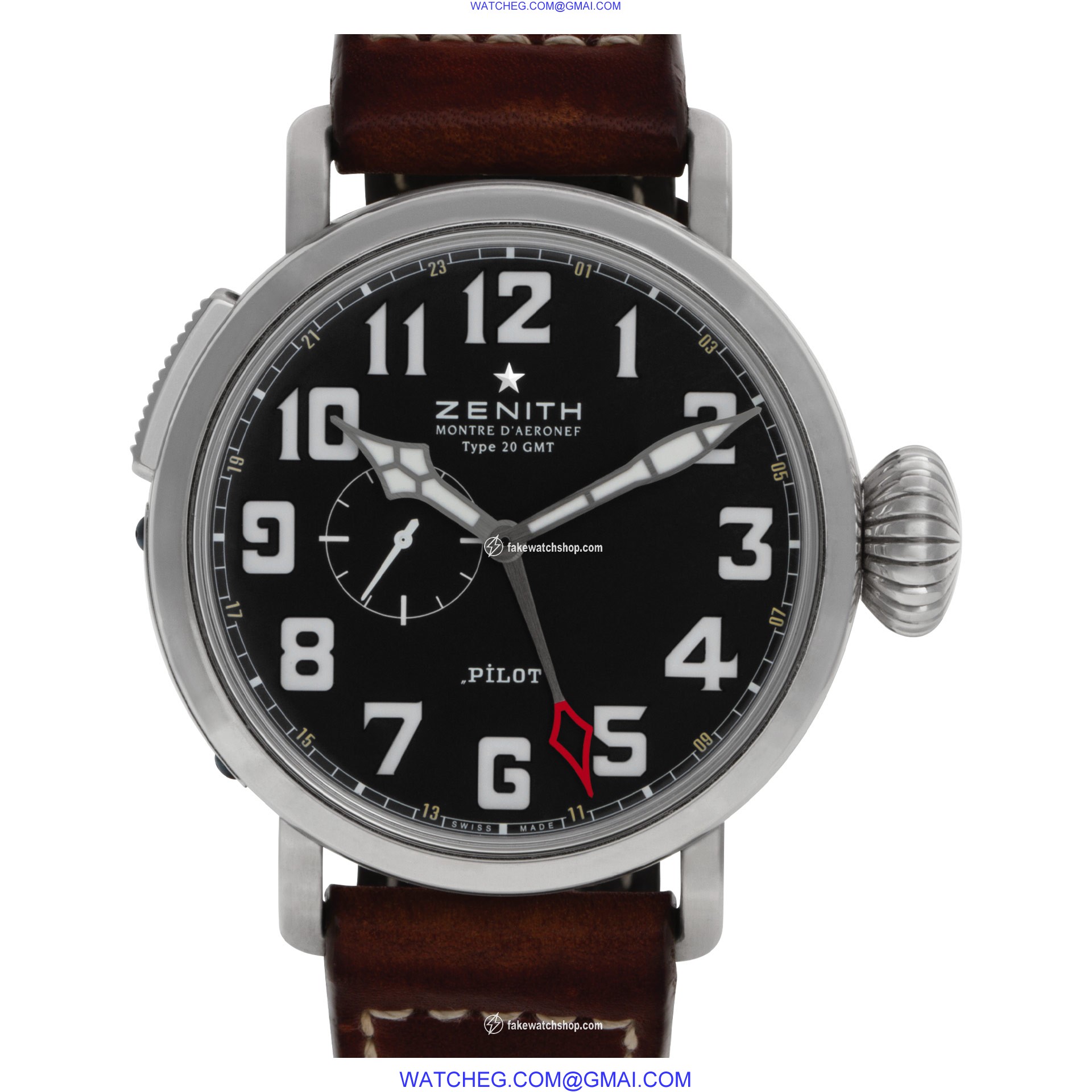 Zenith 03.2430.693 Pilot Montre D Aeronef Automatic Male Stainless Steel