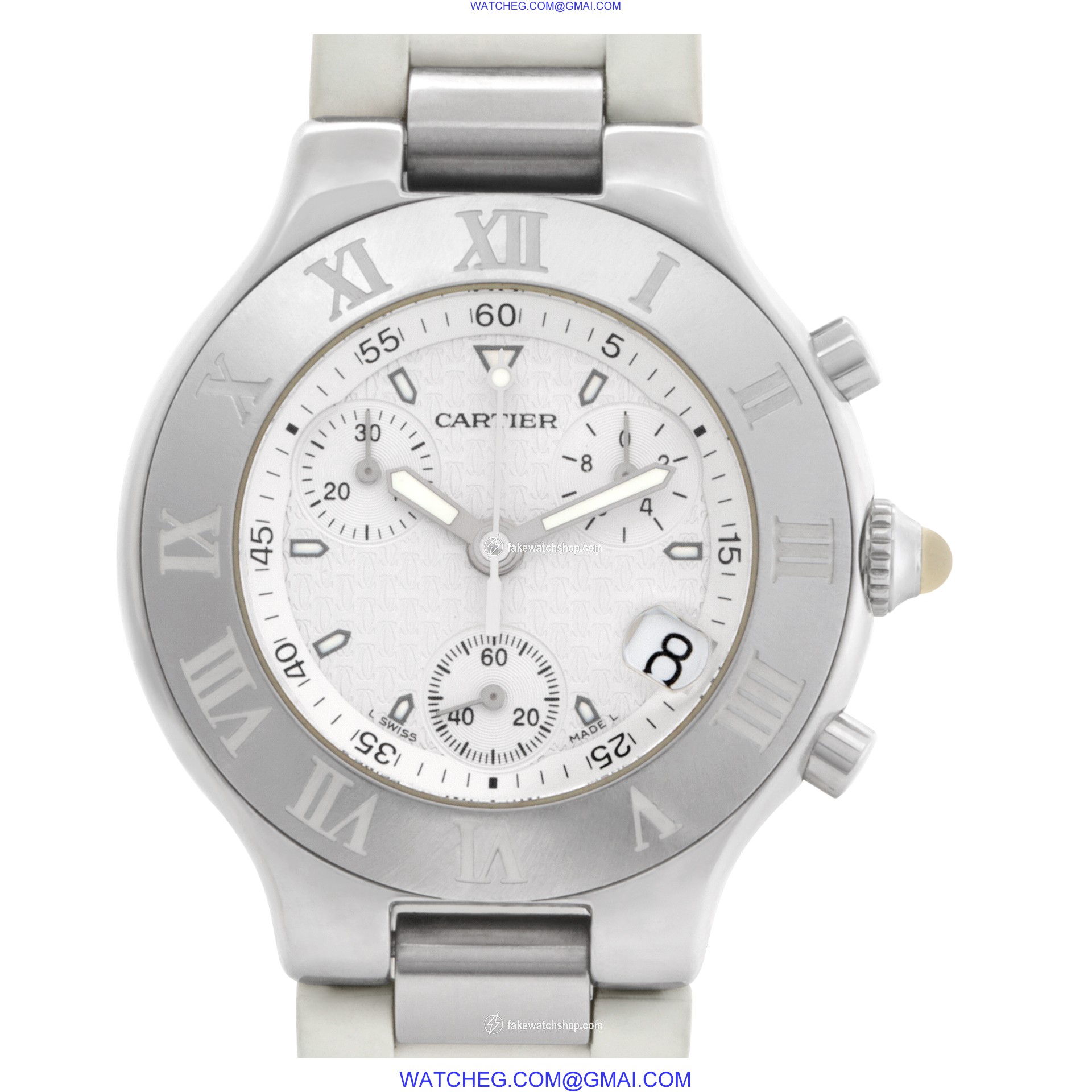 Cartier w10184U2 Chronoscaph 21 Quartz Unisex Stainless Steel