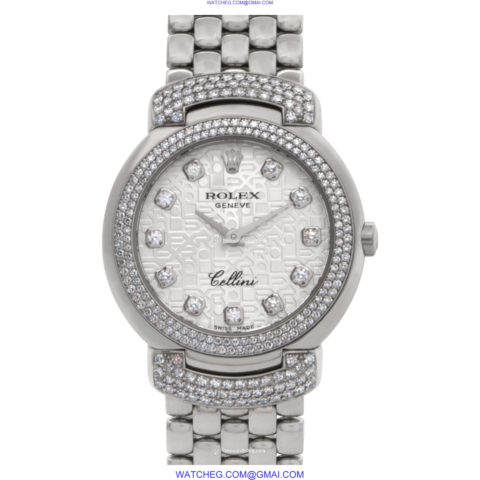 Rolex 6673 Cellini Quartz Female 18k White Gold