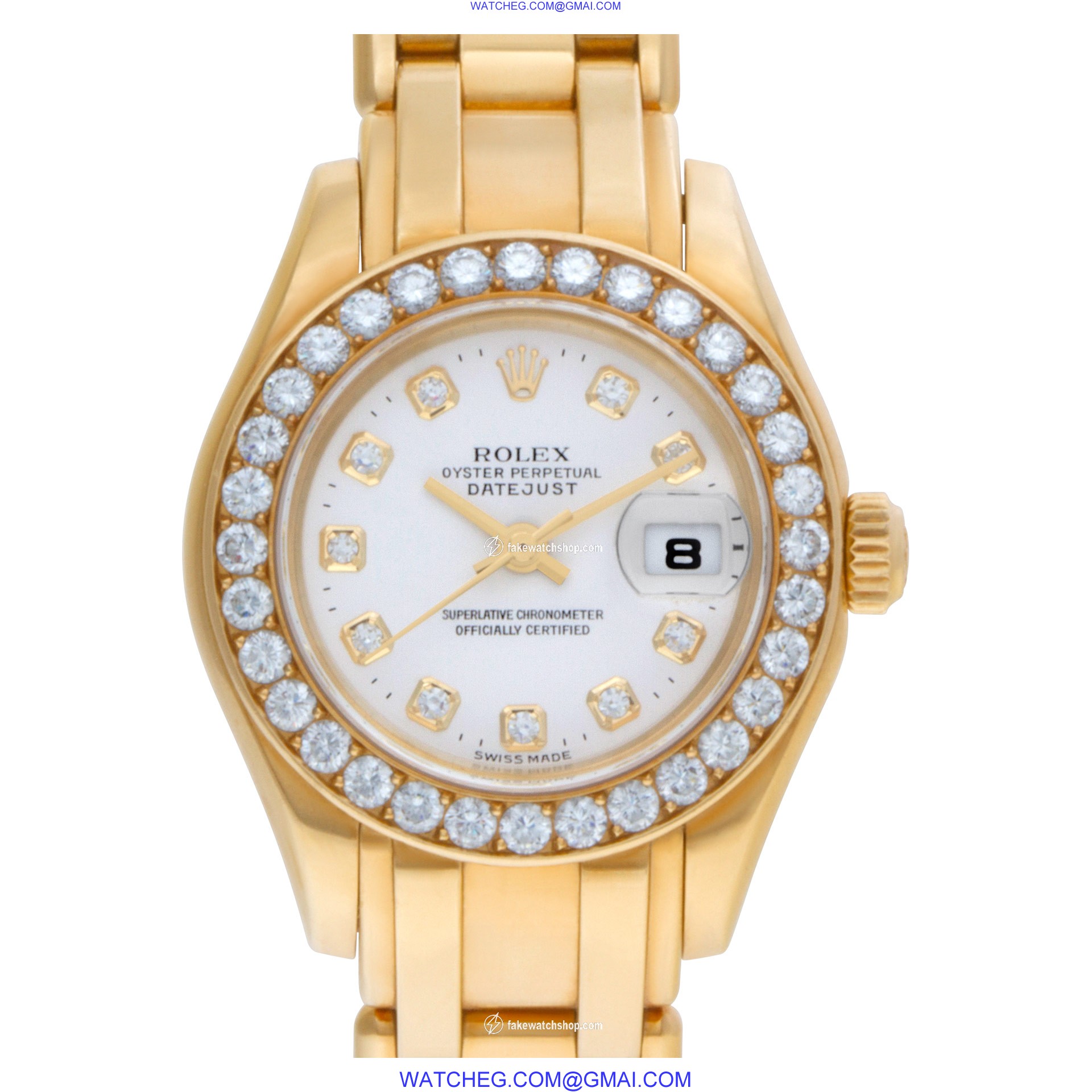 Rolex 80298 Pearlmaster Automatic Female 18k yellow gold