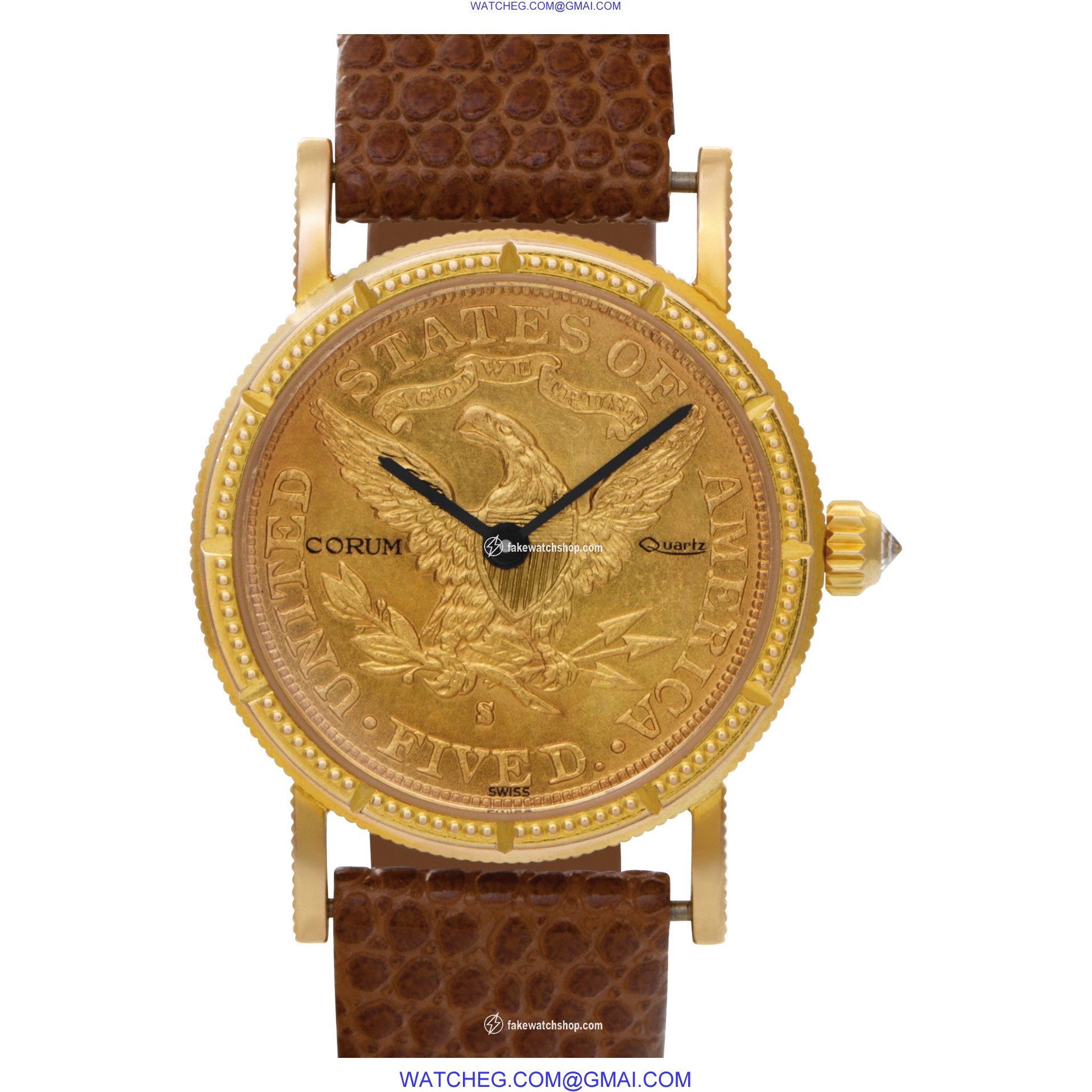 Corum Corum 2918 $5 Coin Quartz Female 18k yellow gold