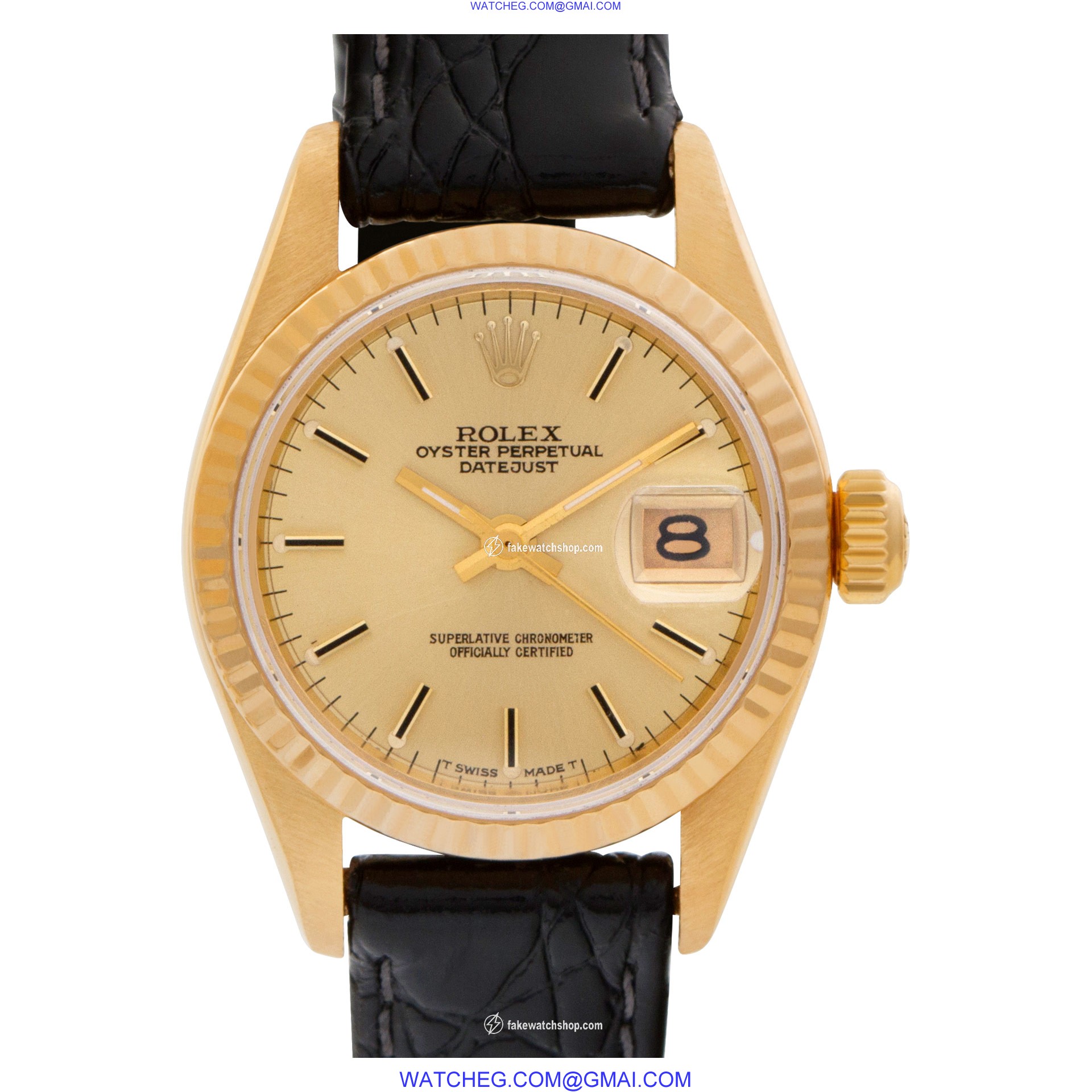 Rolex 69138 Datejust Automatic Female 18k yellow gold