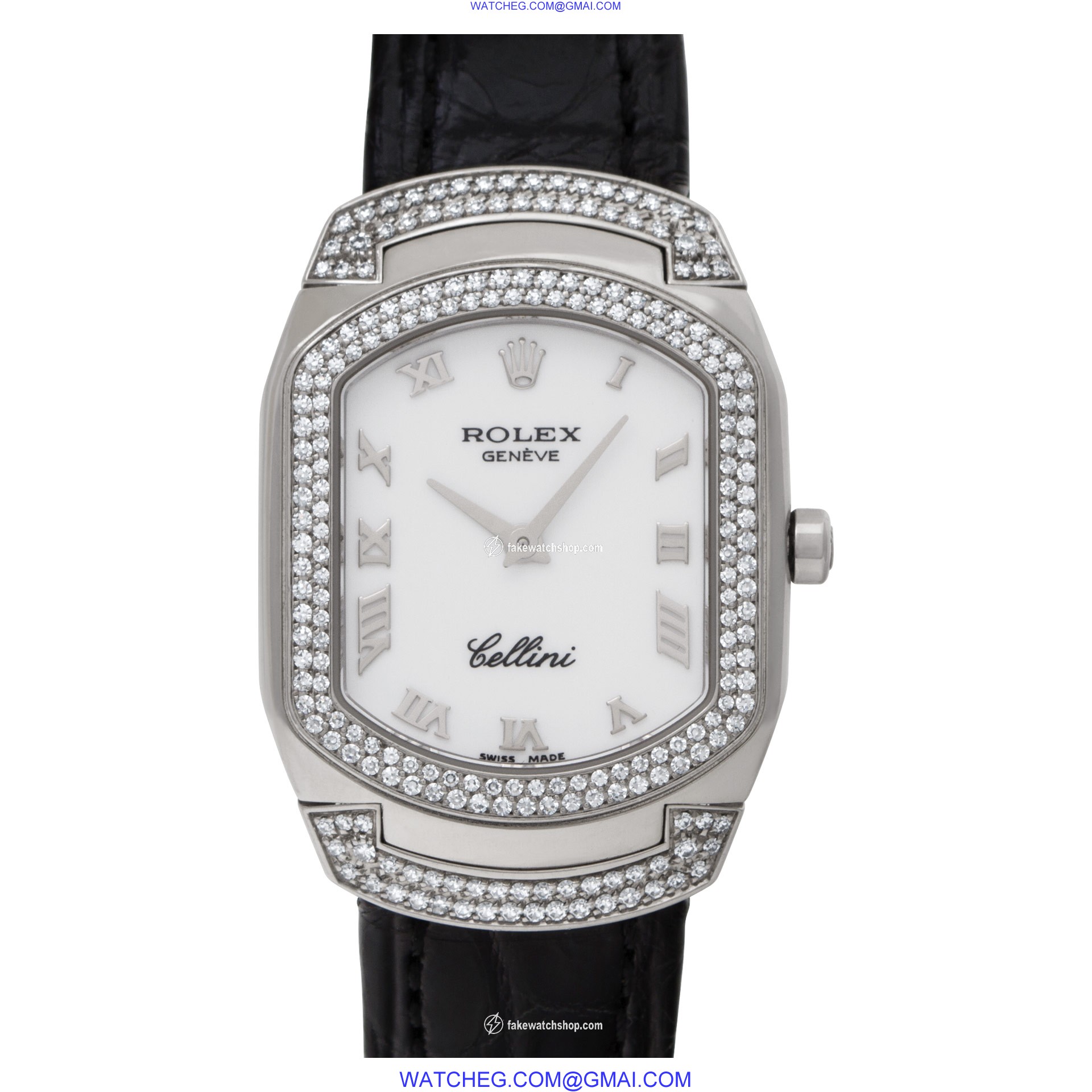 Rolex 6693 Cellini Quartz Female 18k White Gold