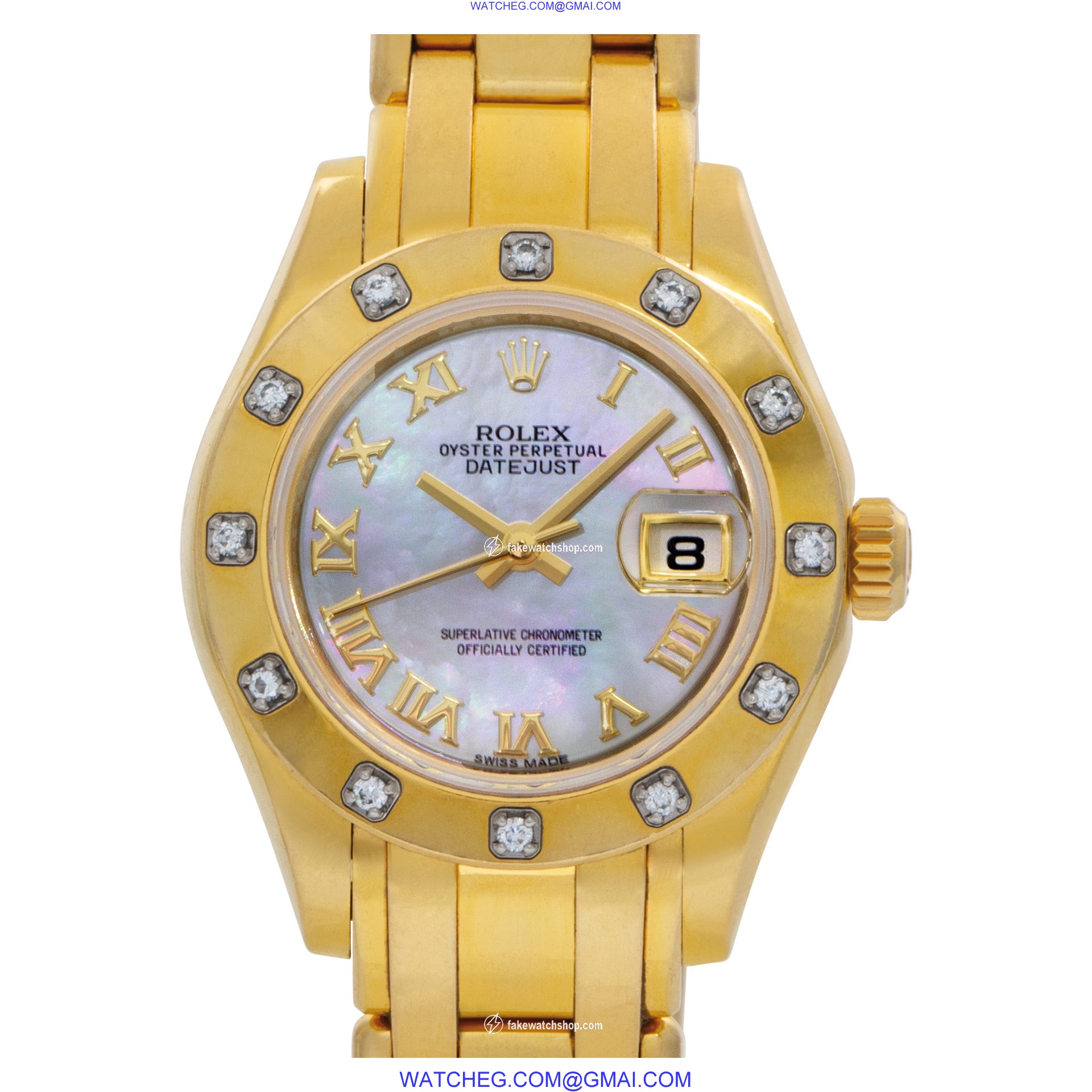 Rolex 80318 Pearlmaster Automatic Female 18k yellow gold