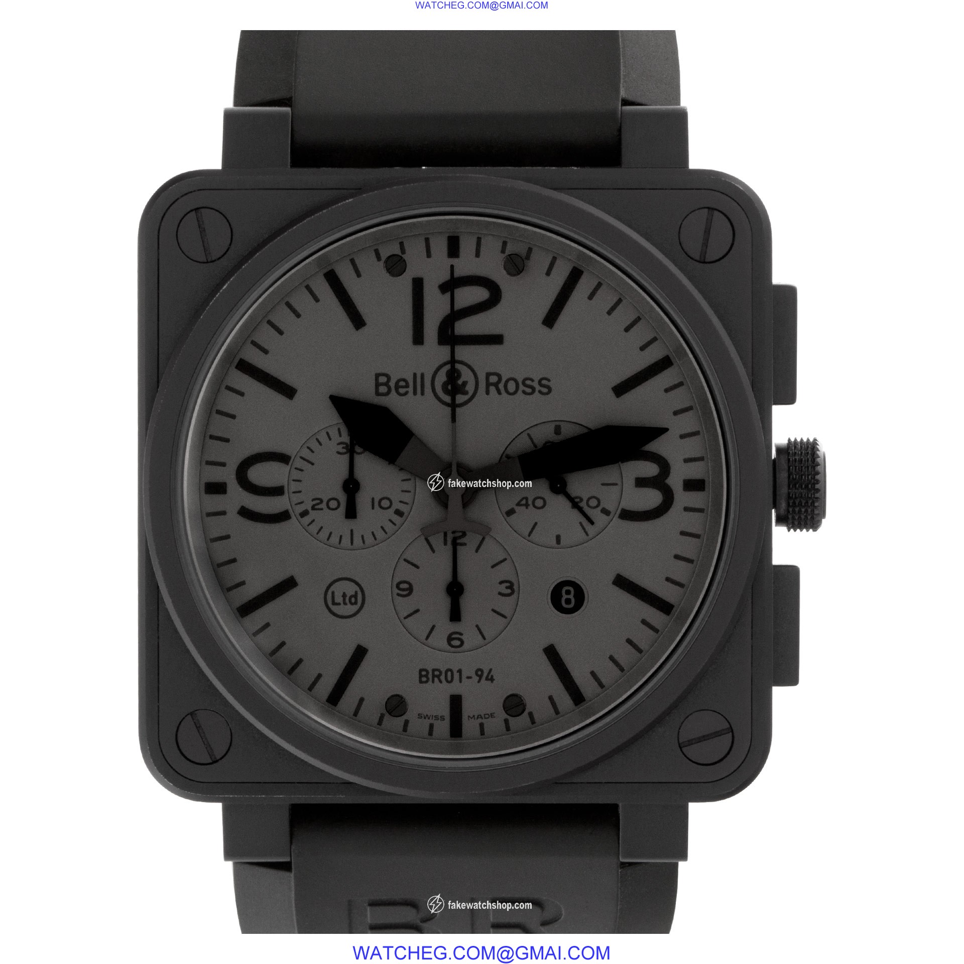 Bell & Ross BR01-94-S Chronograph Automatic Male PVD steel