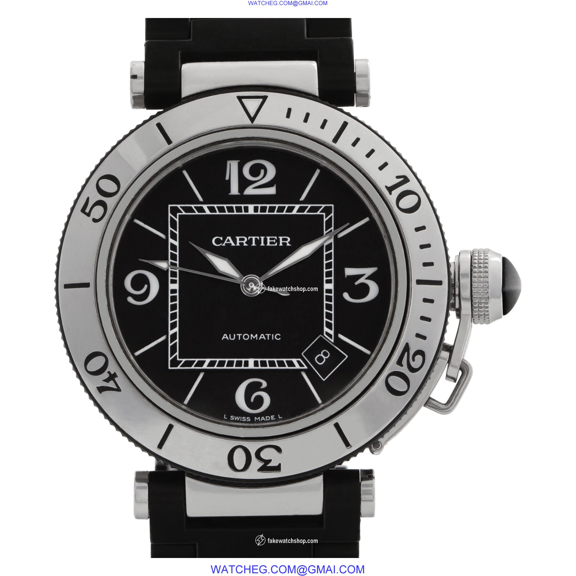 Cartier w31077U2 Pasha Seatimer Automatic Male Stainless Steel