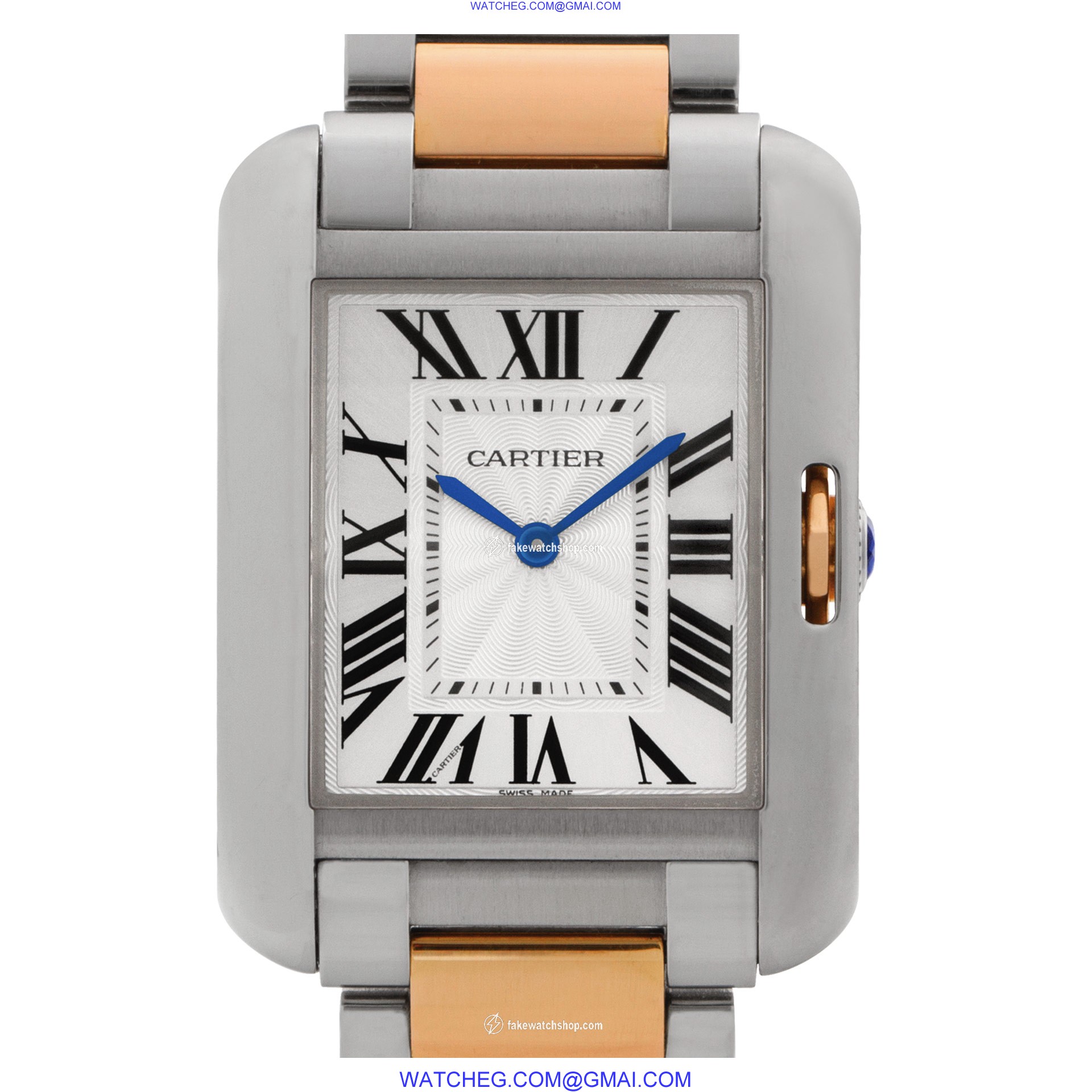 Cartier W5310043 Tank Anglaise Quartz Female Stainless Steel