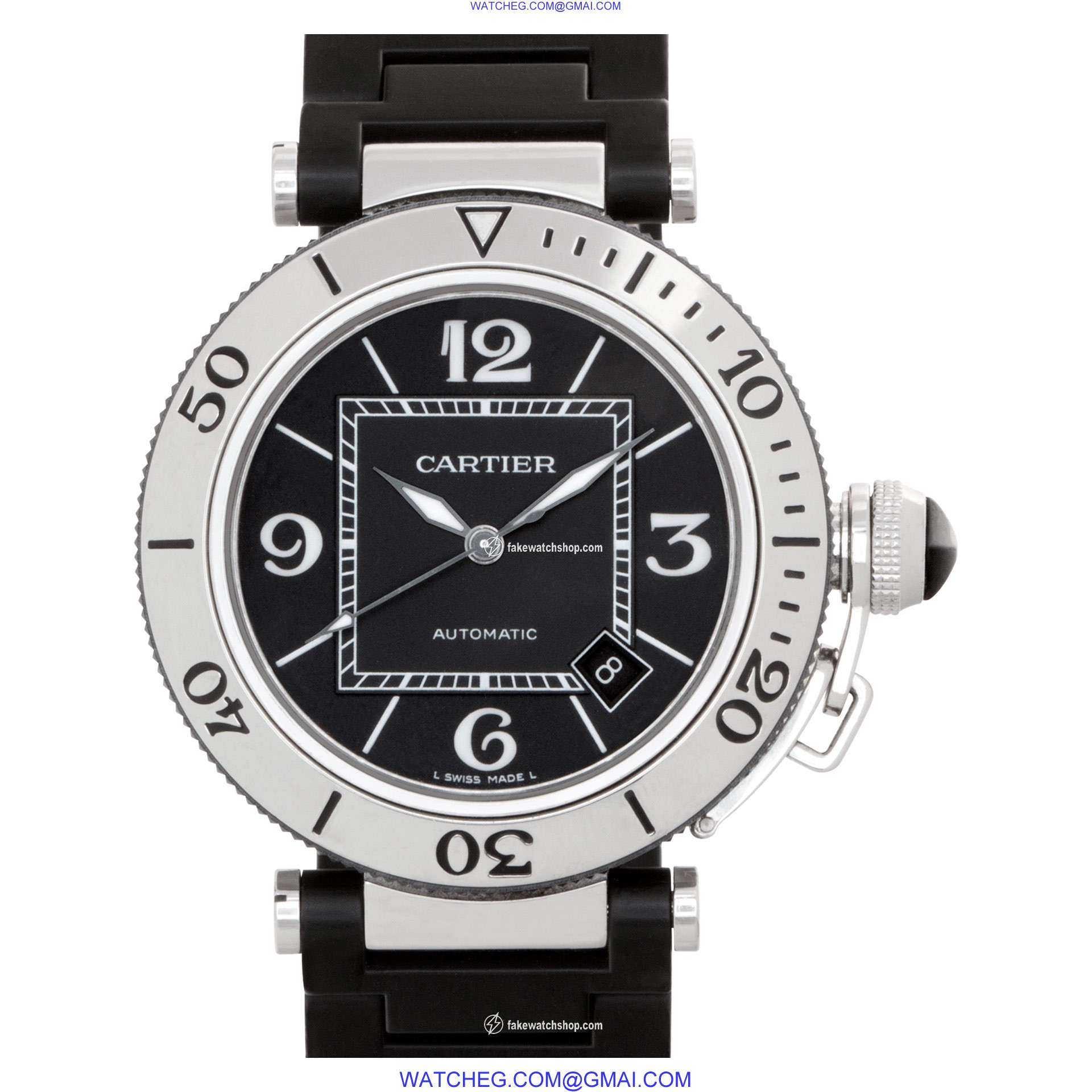 Cartier w31077U2 Pasha Seatimer Automatic Male Stainless Steel