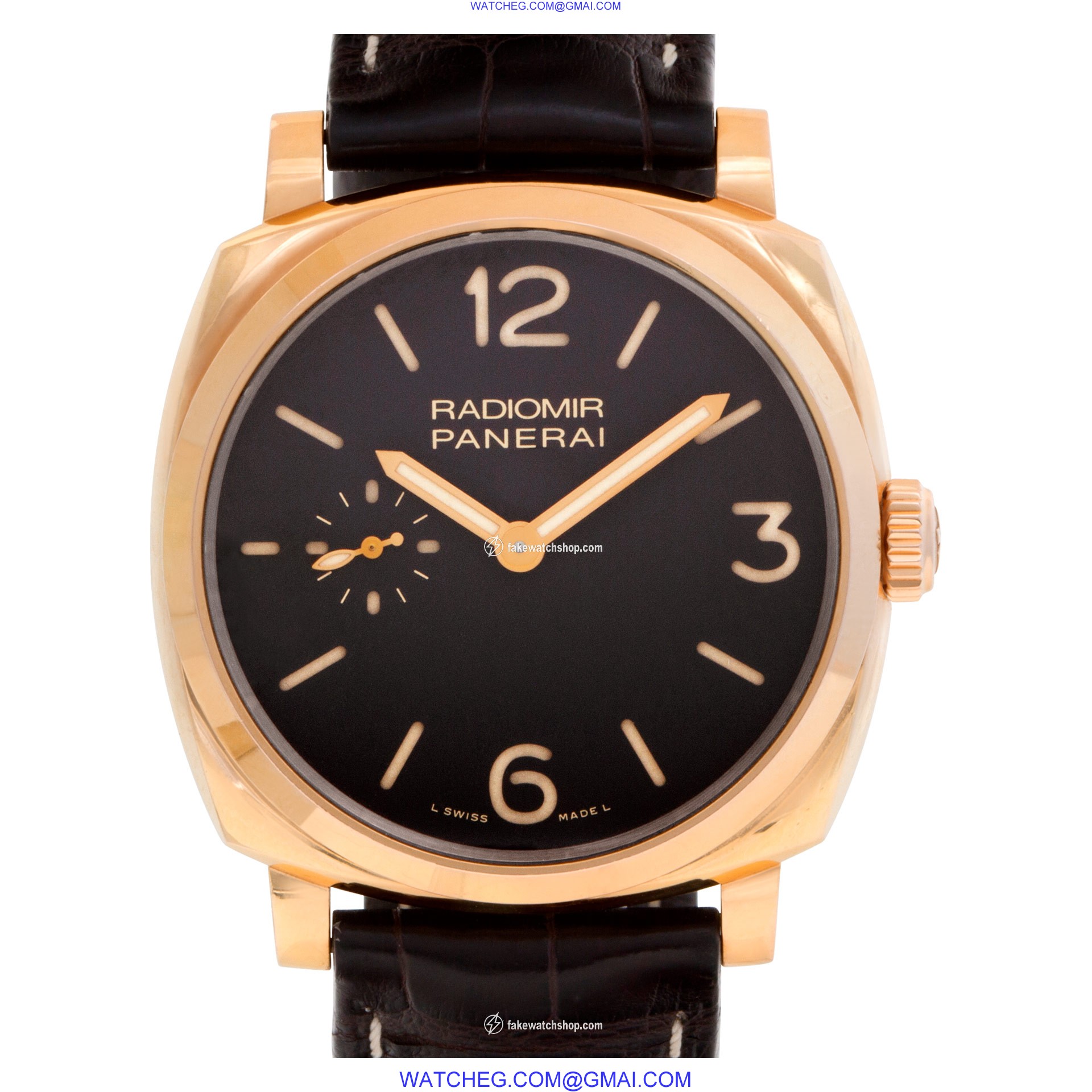 Panerai PAM 439 Radiomir Manual Male 18k rose gold