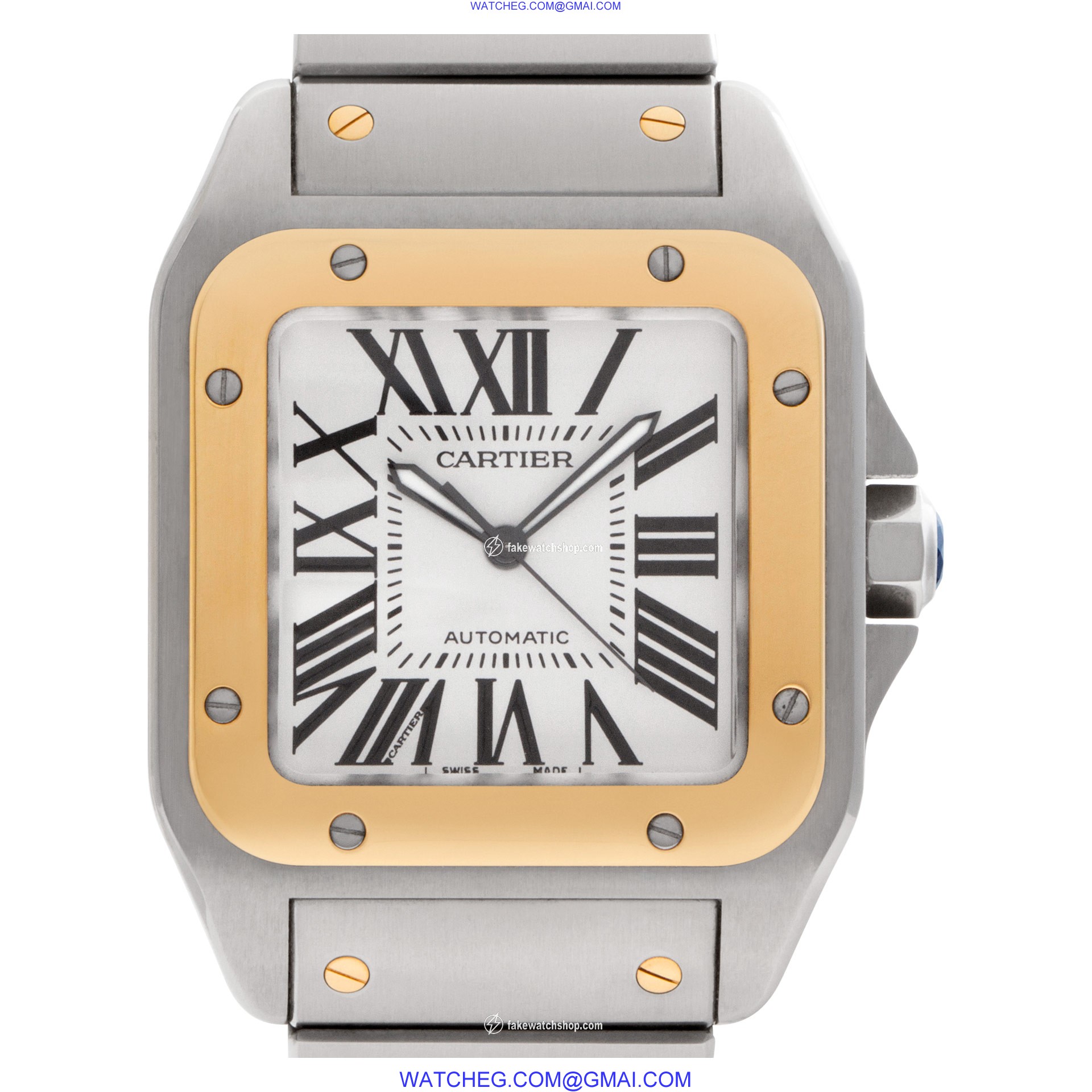 Cartier W200728G Santos 100 Automatic Male Stainless Steel