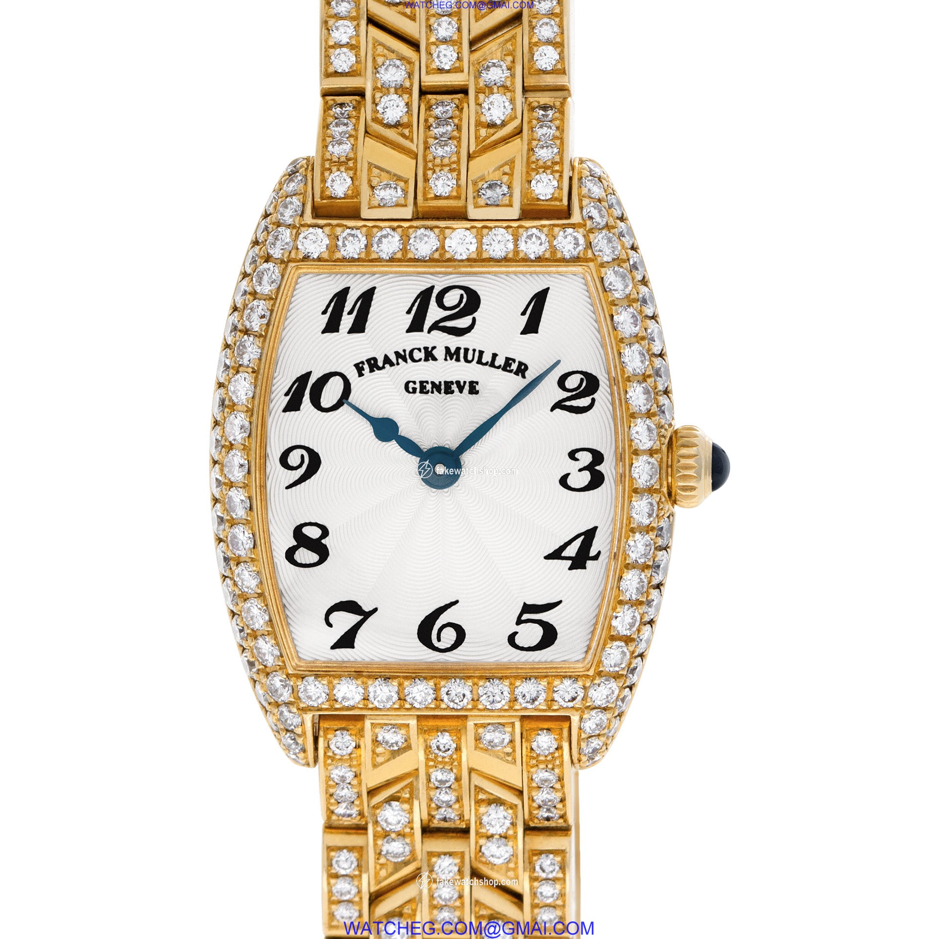 Franck Muller 2251 qz d Curvex Quartz Female 18k yellow gold