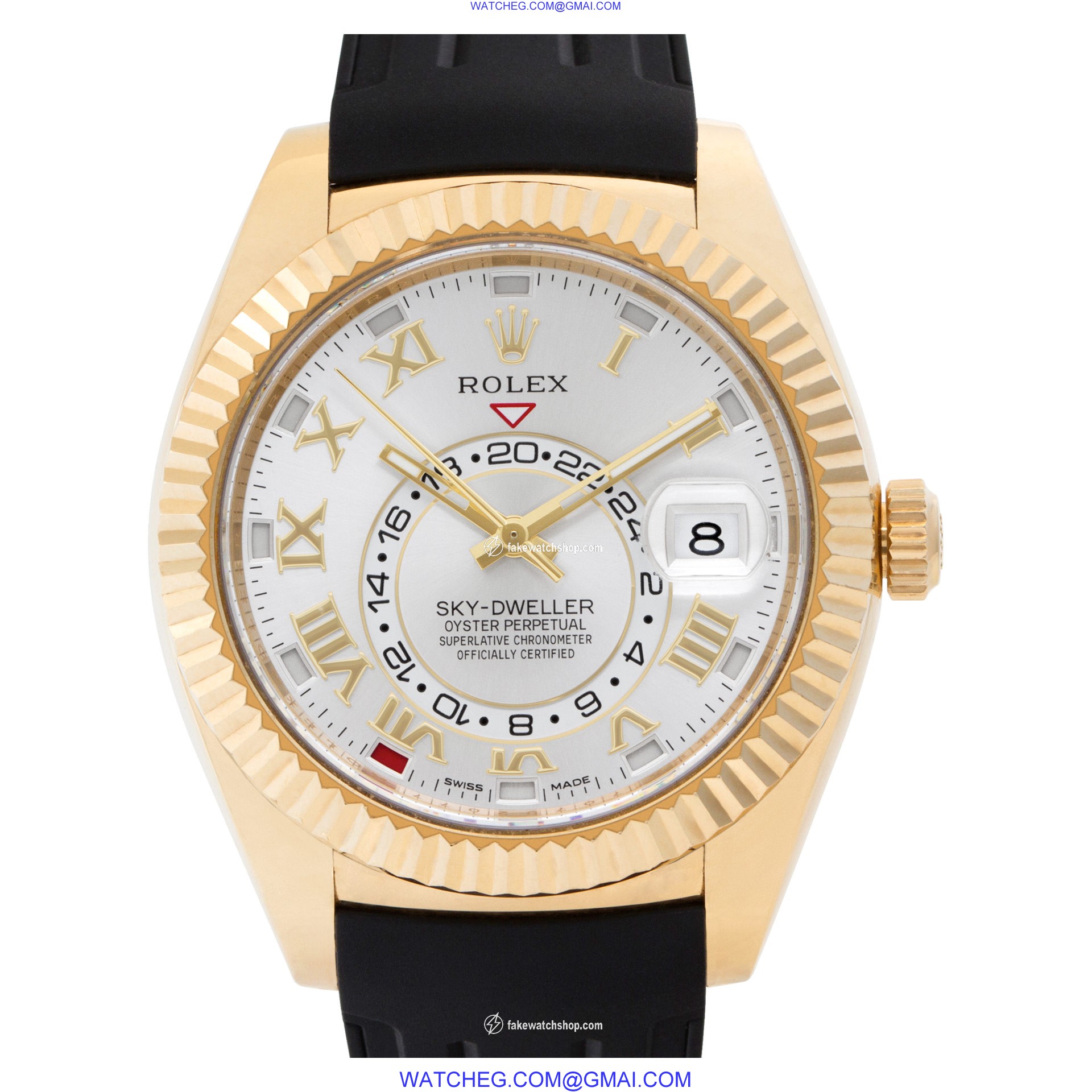 Rolex 326138 Sky-Dweller Automatic Male 18k Yellow Gold