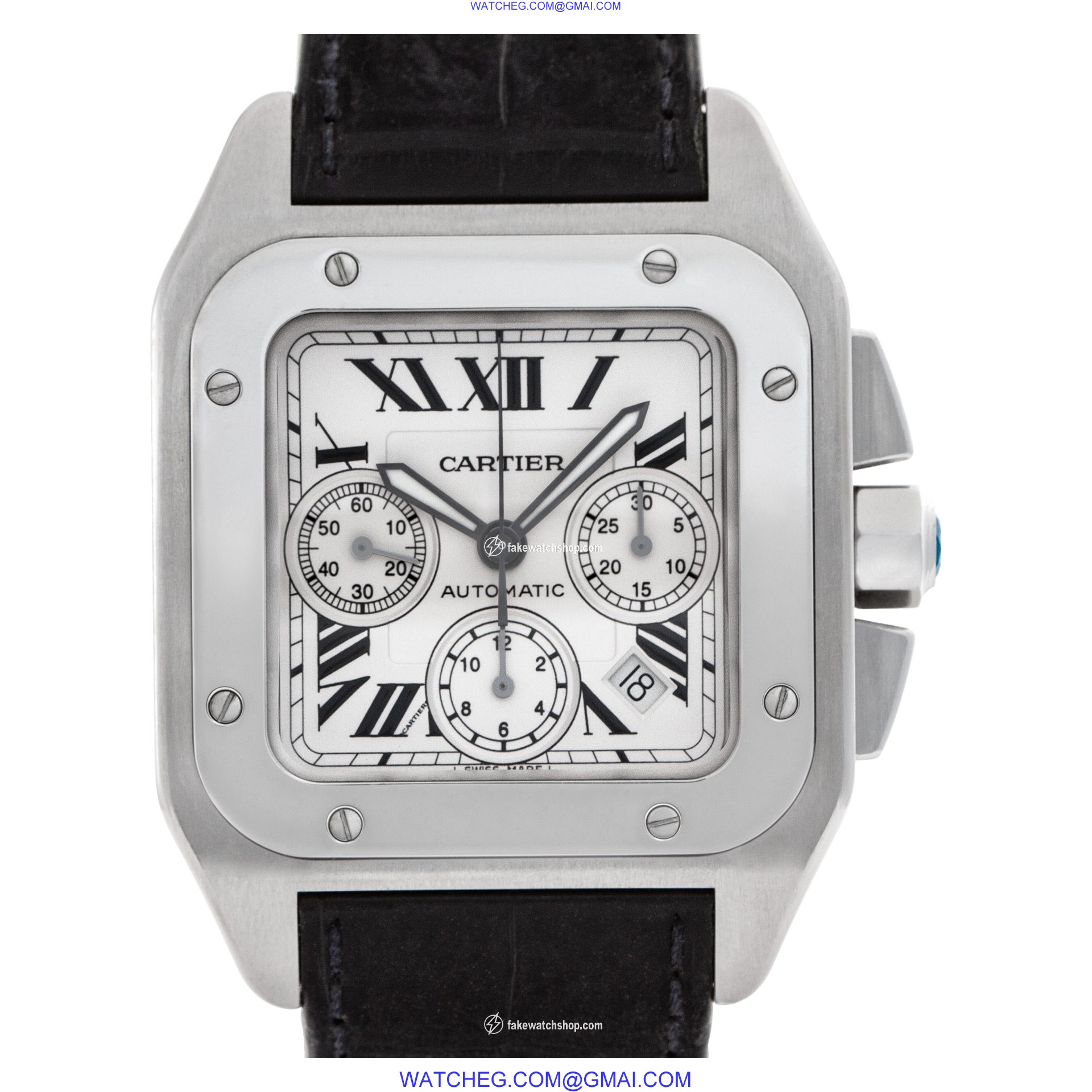Cartier WX20090X8 Santos 100 Automatic Male Stainless Steel