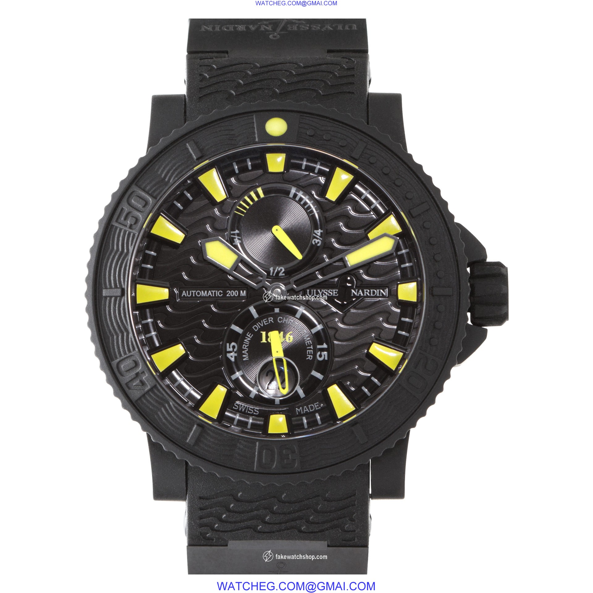 Ulysse Nardin 263-92-3c/924 Maxi Marine Automatic Male Stainless Steel & Rubber