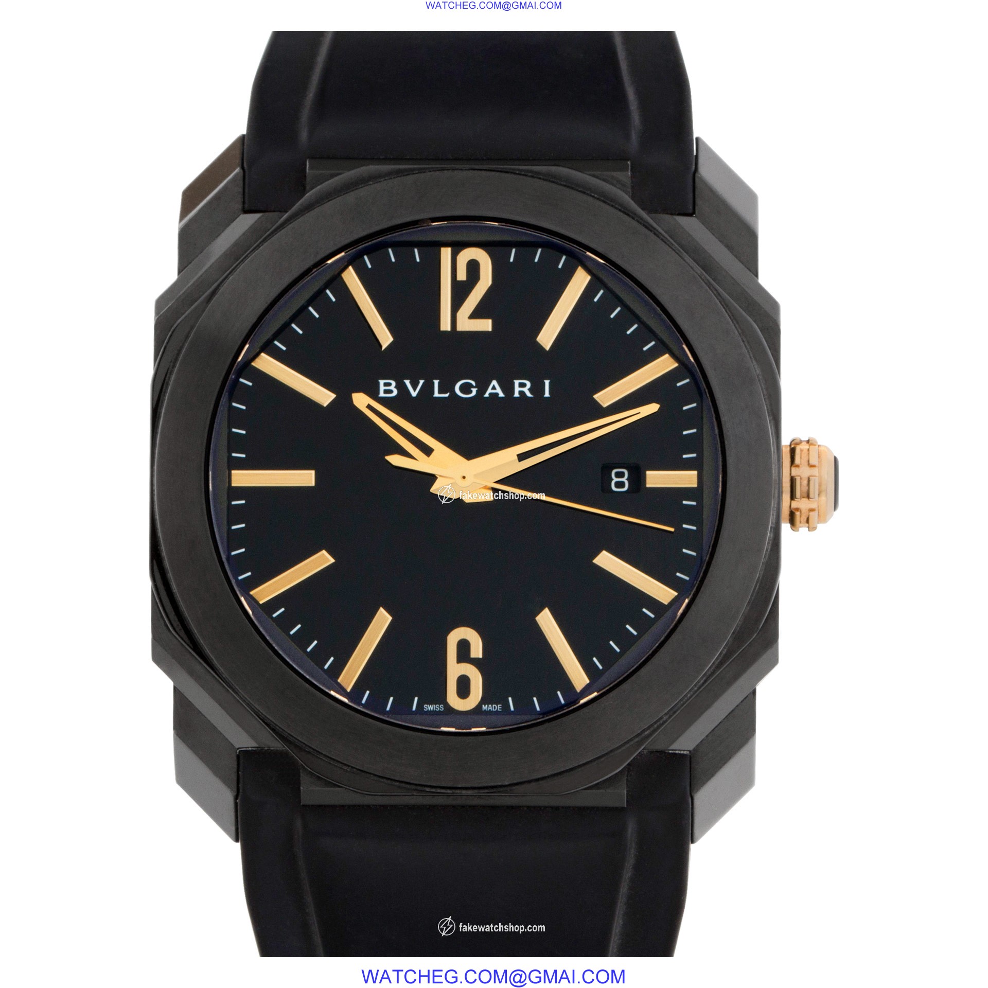 Bvlgari 102581/BGO41S OCTO Automatic Male PVD steel