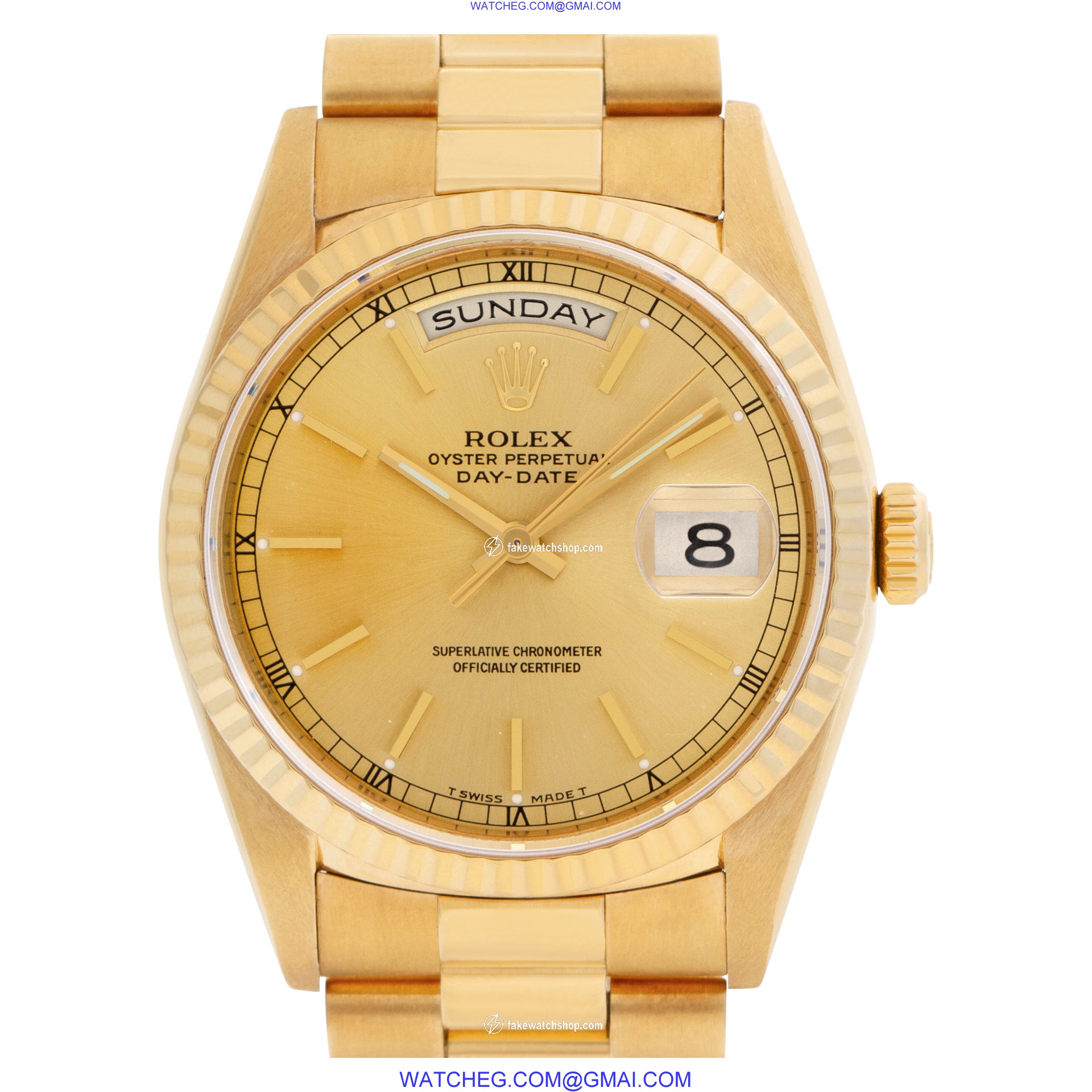 Rolex 18238 Day-Date Automatic Male 18k yellow gold