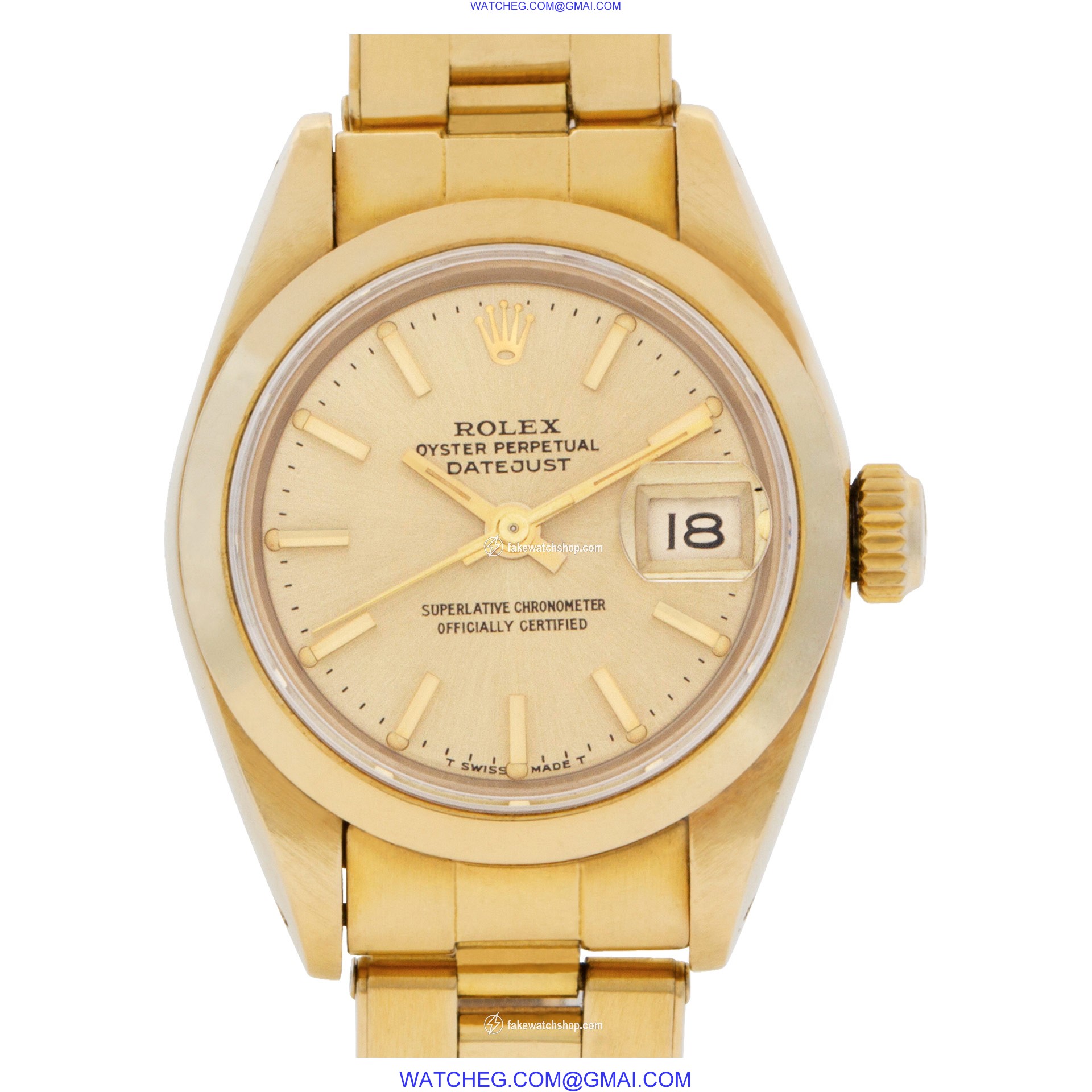 Rolex 6916 Datejust Automatic Female 18k yellow gold