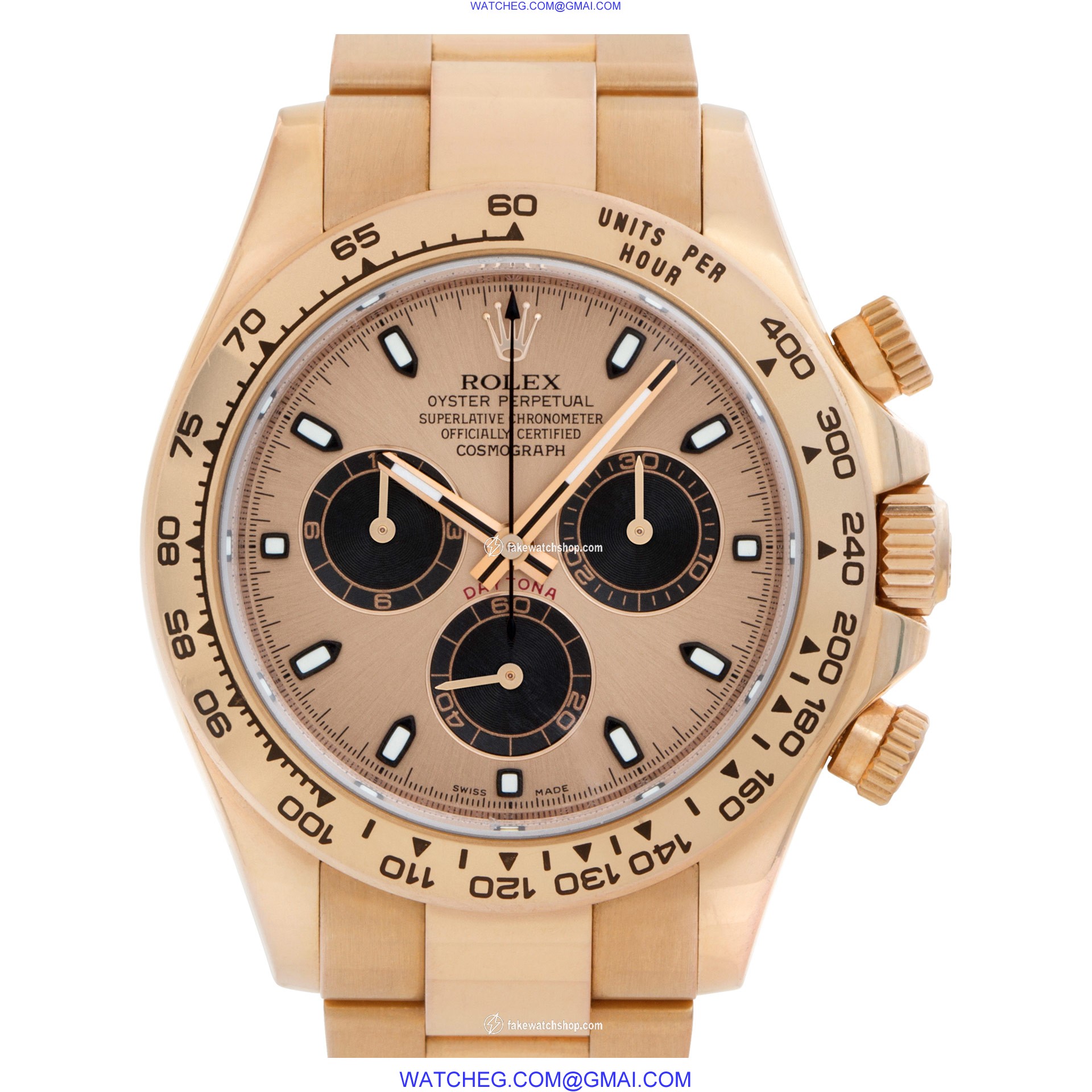 Rolex 116505 Daytona Automatic Male 18k rose gold