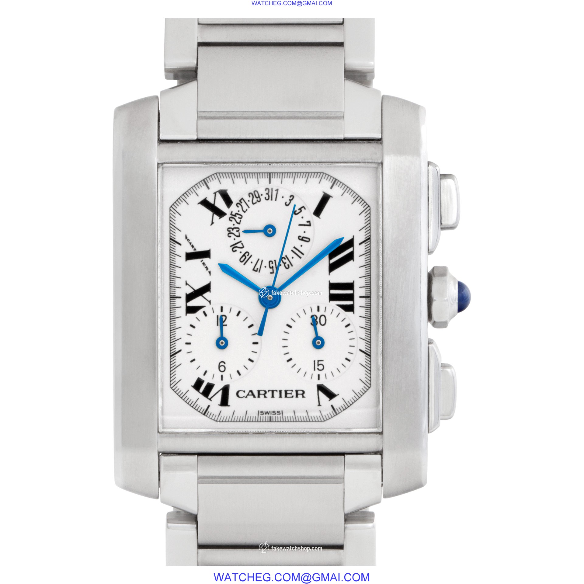 Cartier W51001Q3 Tank Francaise Quartz Unisex Stainless Steel