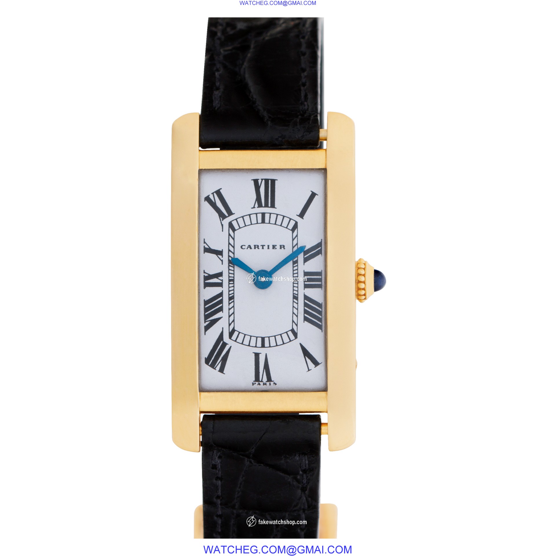Cartier Cartier 1484 Tank Americaine Manual Female 18k yellow gold