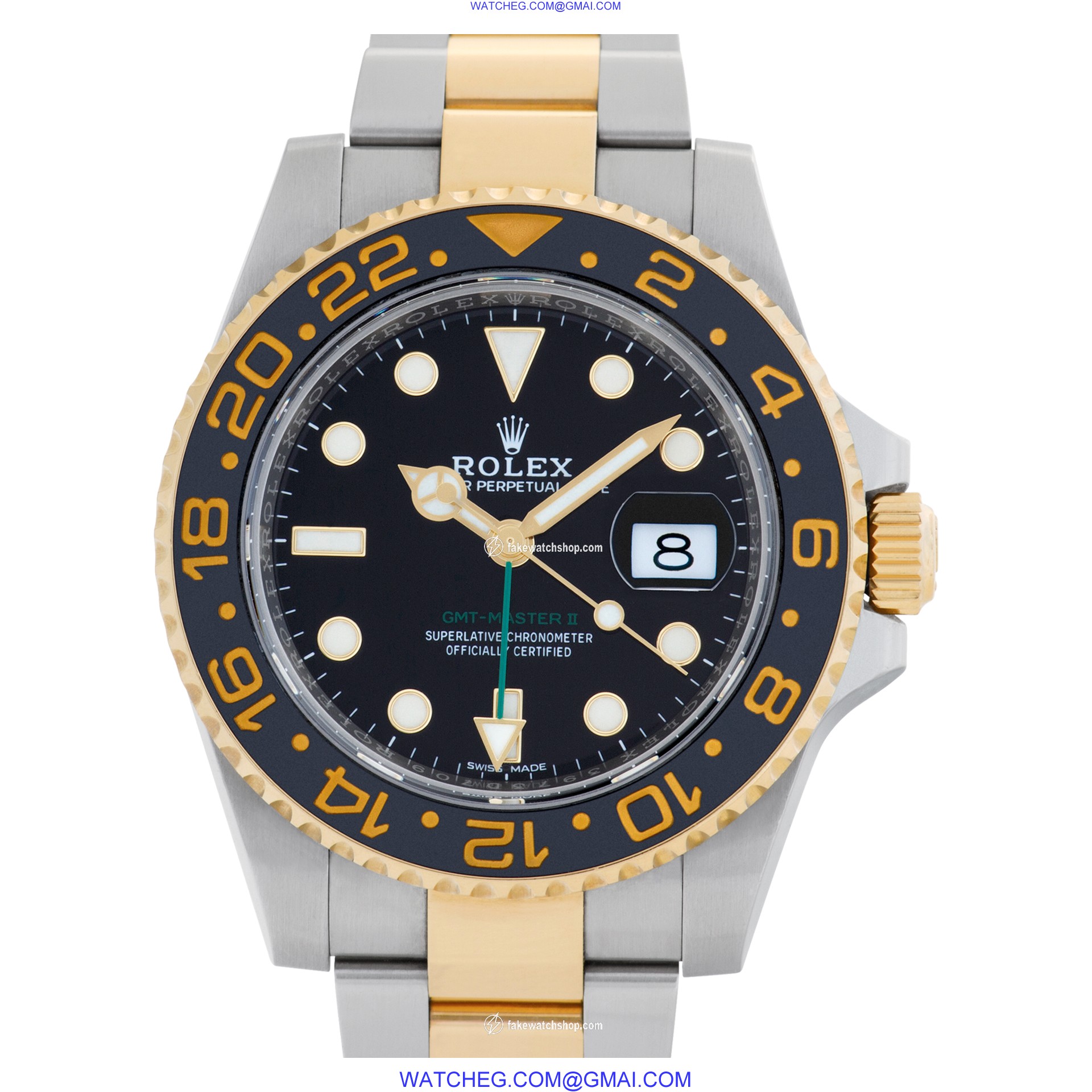 Rolex 116713LN GMT-Master II Automatic Male 18k gold & Stainless Steel