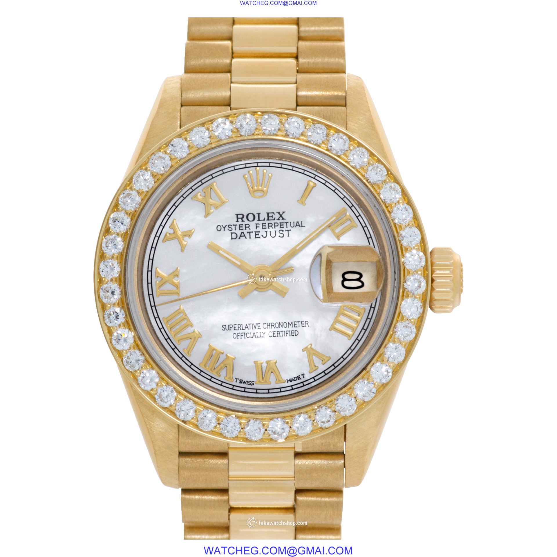 Rolex 69178 Datejust Automatic Female 18k yellow gold