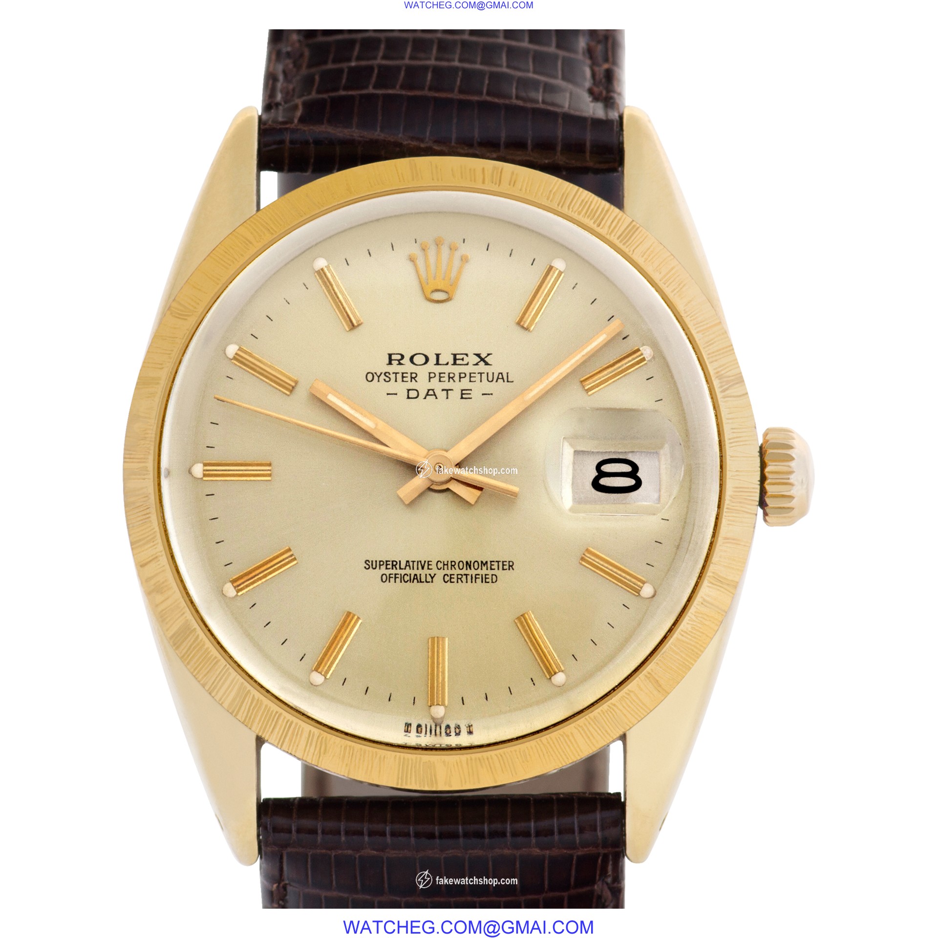 Rolex 15505 Date Automatic Unisex gold shell