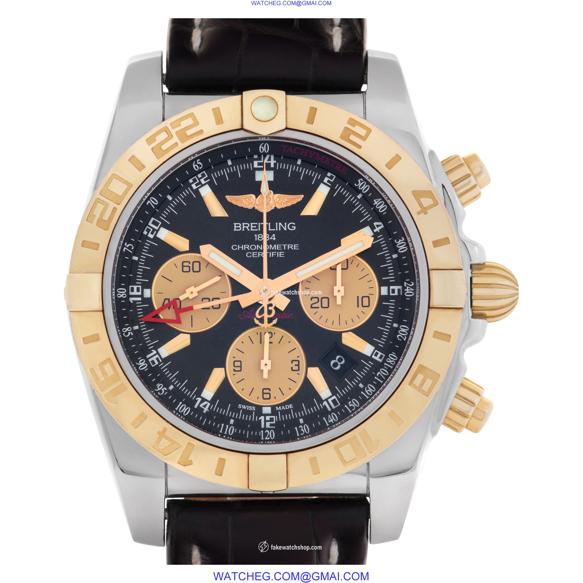Breitling CB042012 Chronomat 44 GMT Automatic Male stainless steel & rose gold