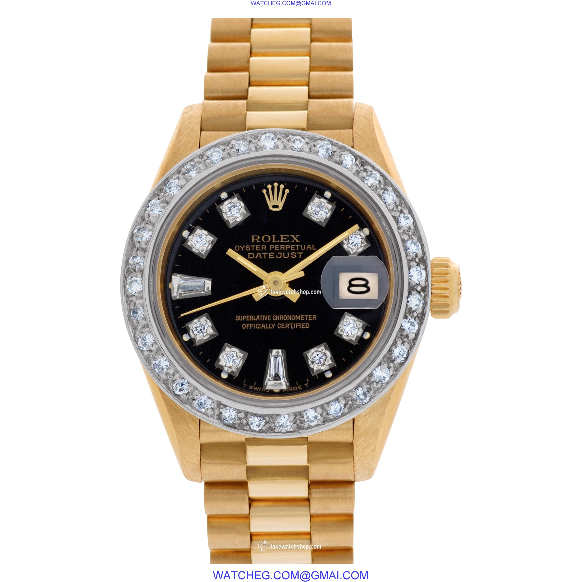 Rolex 69178 Datejust Automatic Female 18k yellow gold