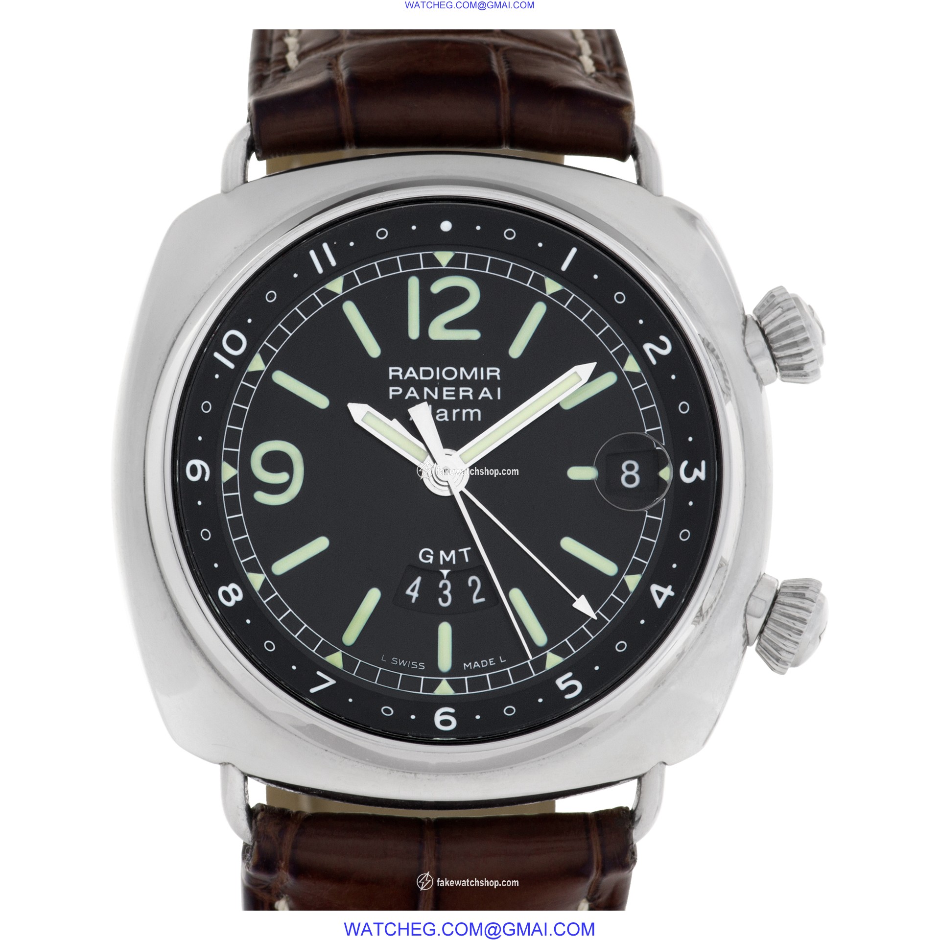 Panerai PAM00098 Radiomir Alarm Gmt Automatic Male Stainless Steel
